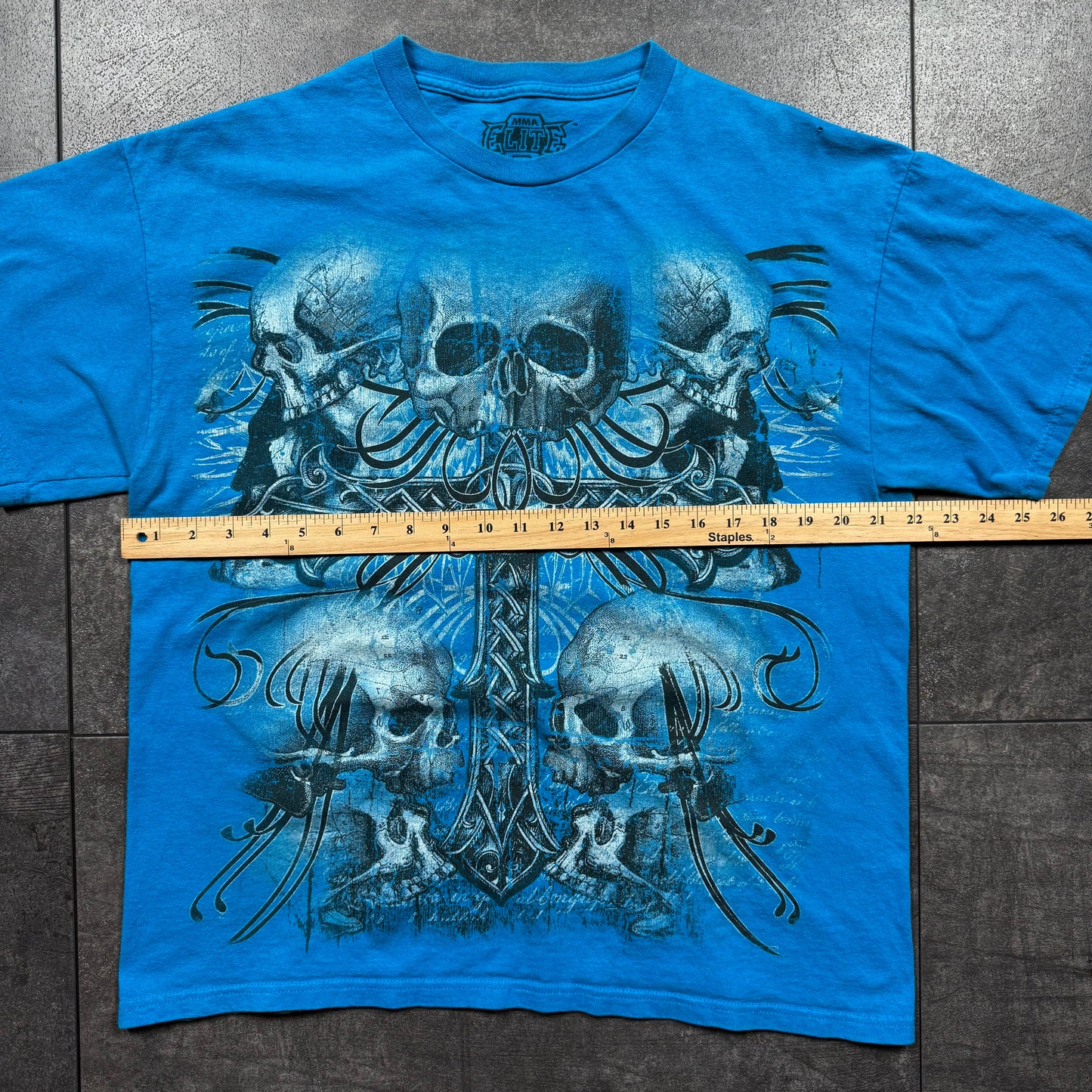 Y2K Jesse Pinkman Style MMA ELITE Skull Tshirt (L)