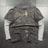 2000s MMA Elite Layered Long Sleeve Shirt (L)