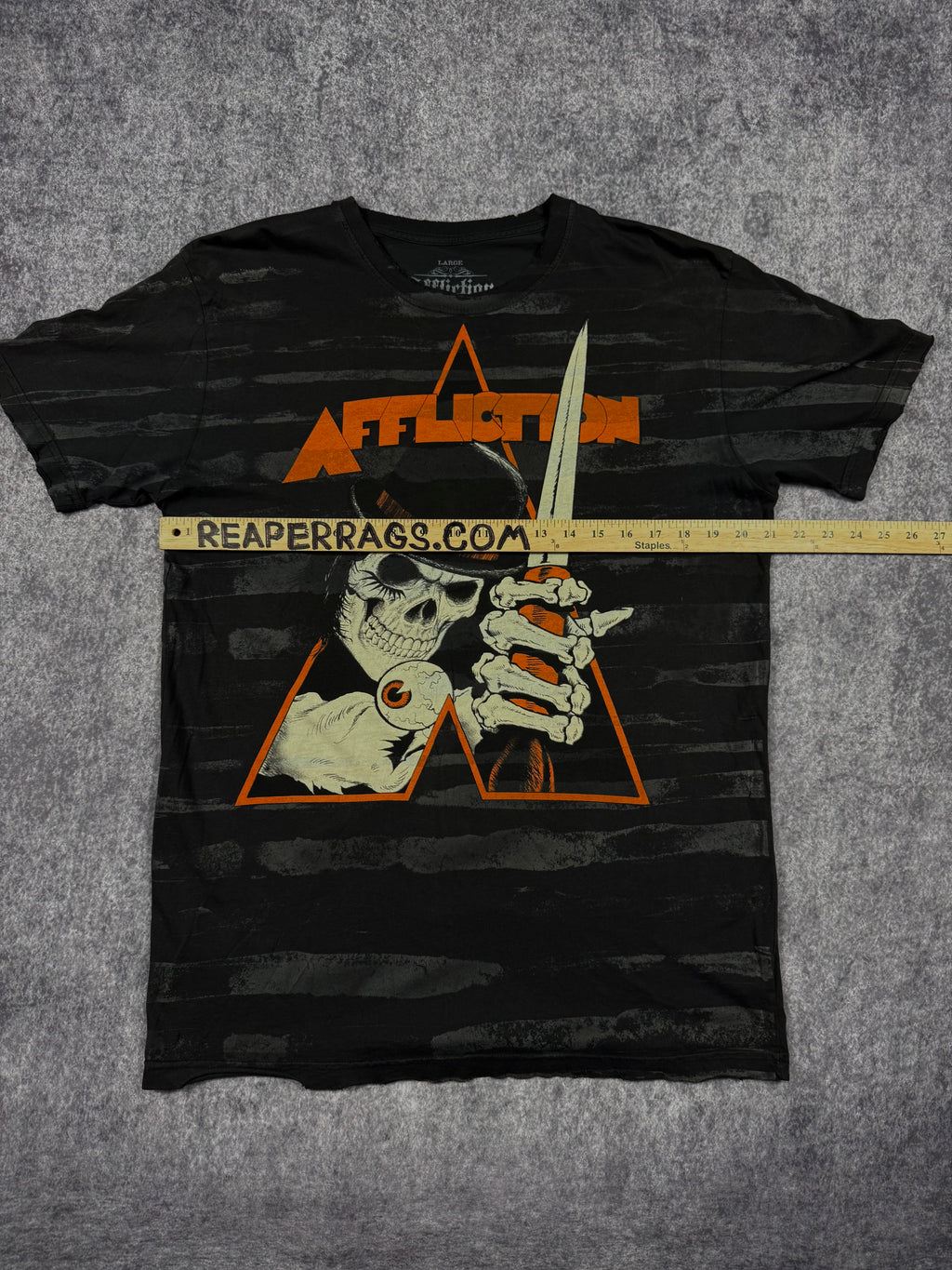 (rare) 2000s affliction x the adicts shirt (L)