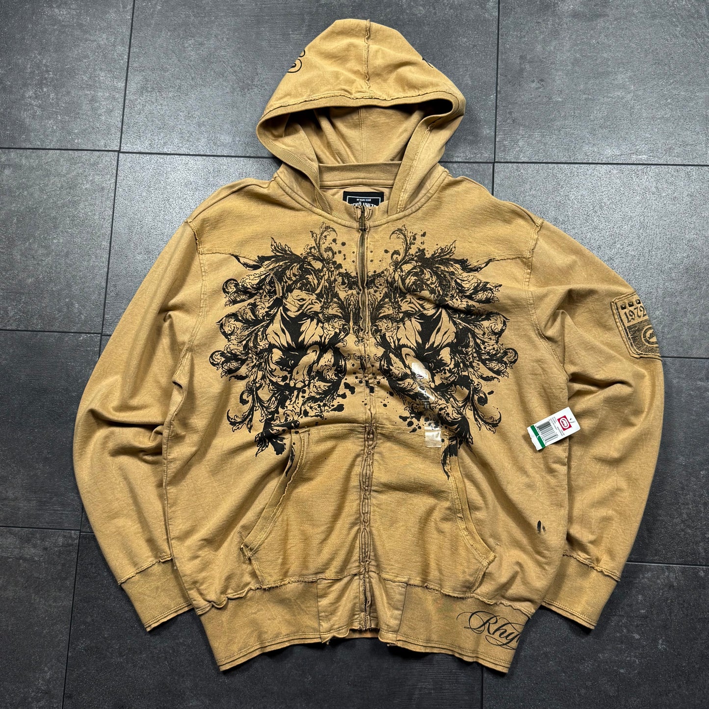 Cyber Y2K Jesse Pinkman Style Ecko Unltd. Zip-Up Hoodie (L)