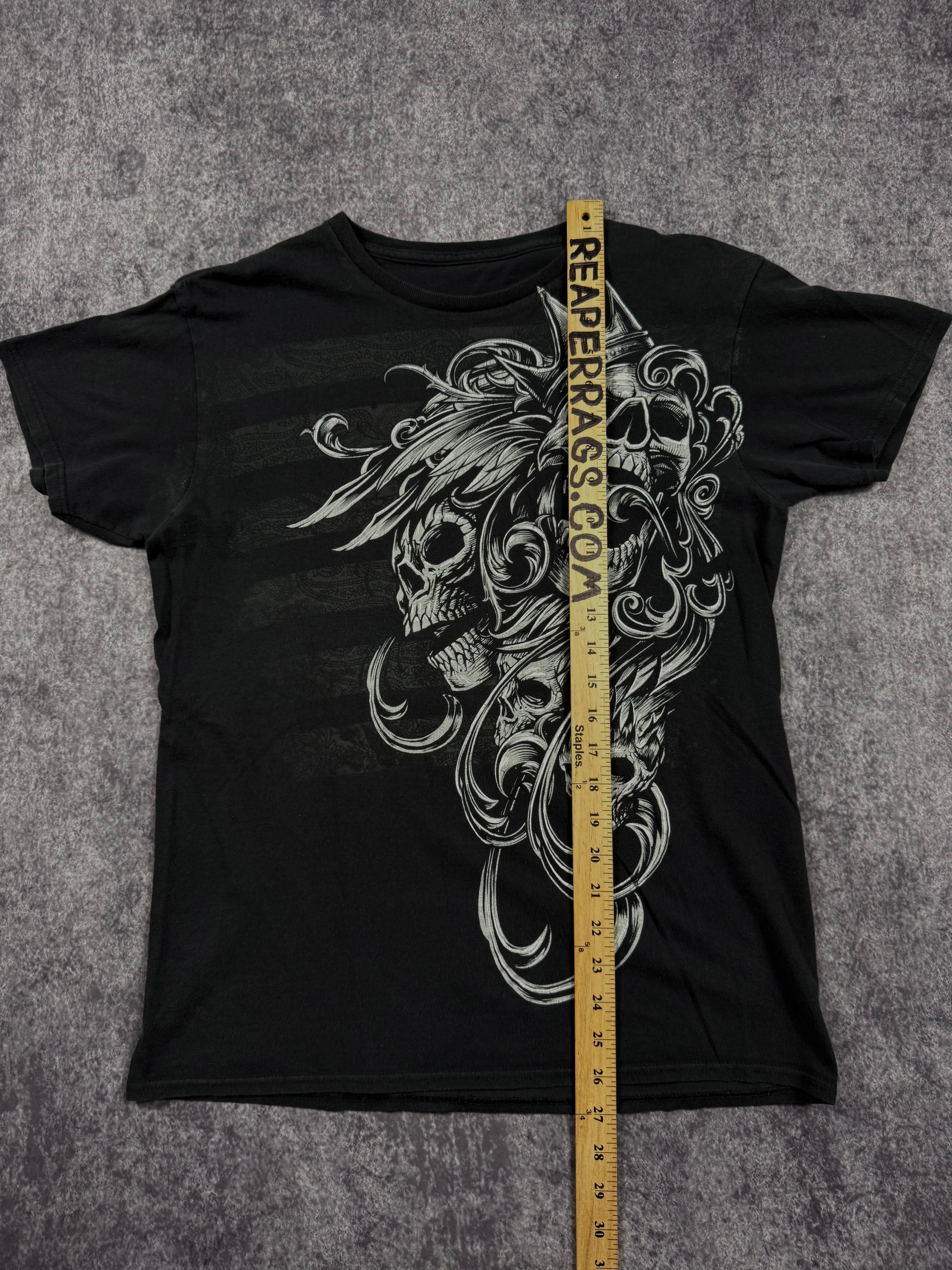 2000s winged skull shirt (S)
