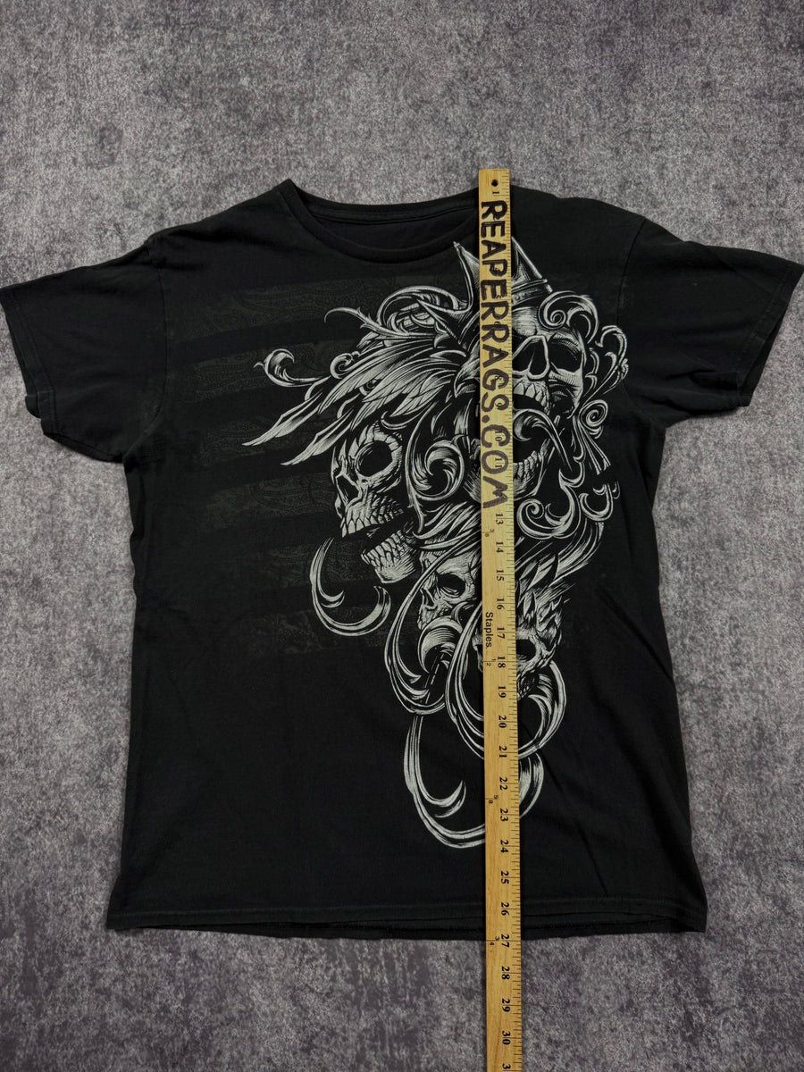 2000s winged skull shirt (S)