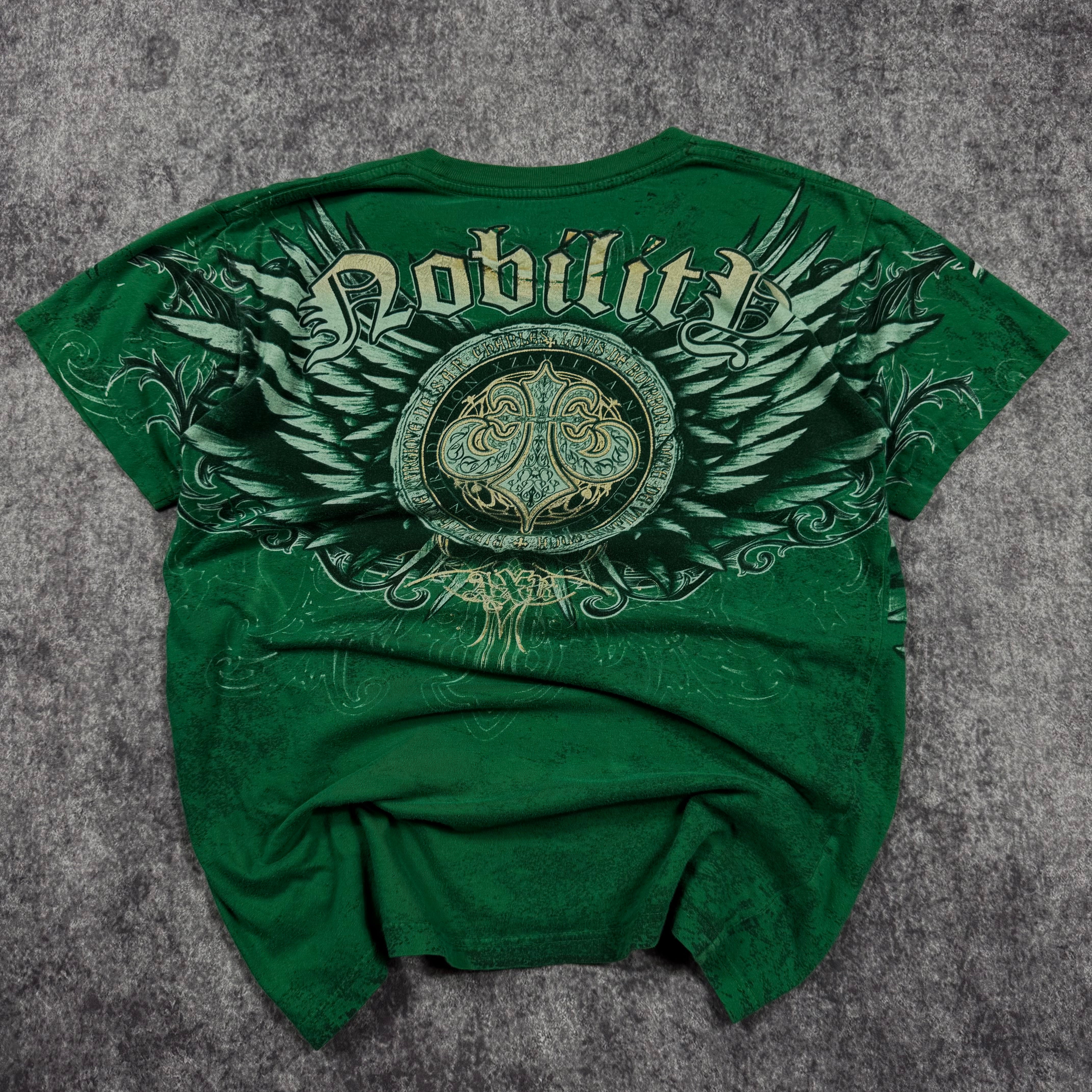(rare) 2000s black x nobility shirt (M)