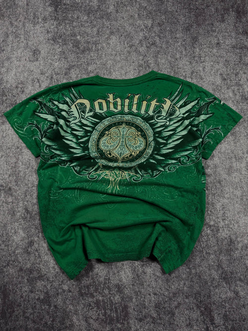 (rare) 2000s black x nobility shirt (M)
