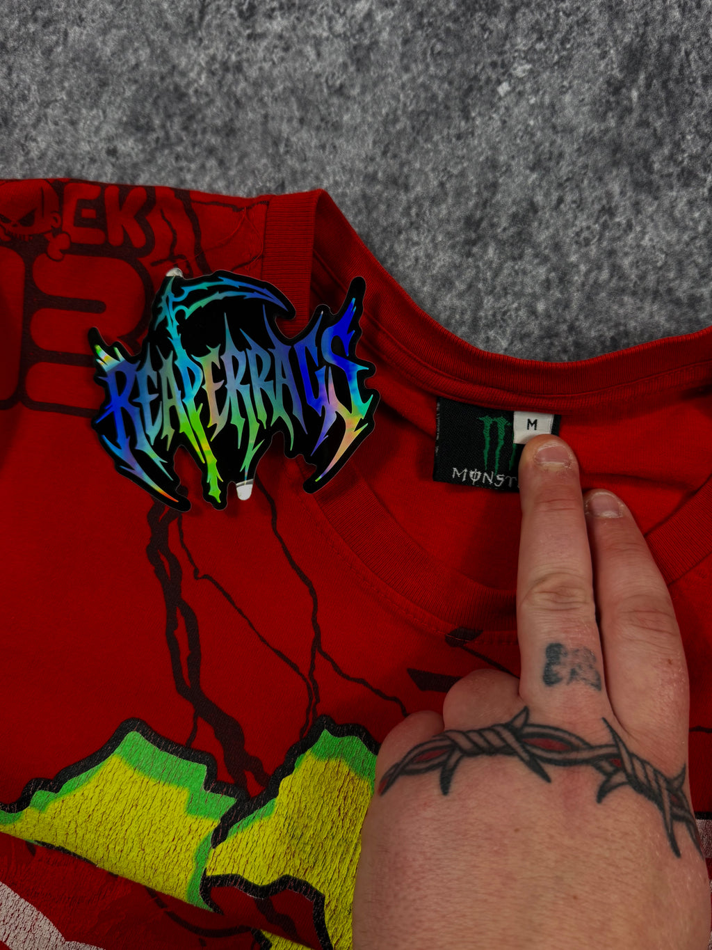 (rare) 2000s monster energy x dc shoes x ken block shirt (S)