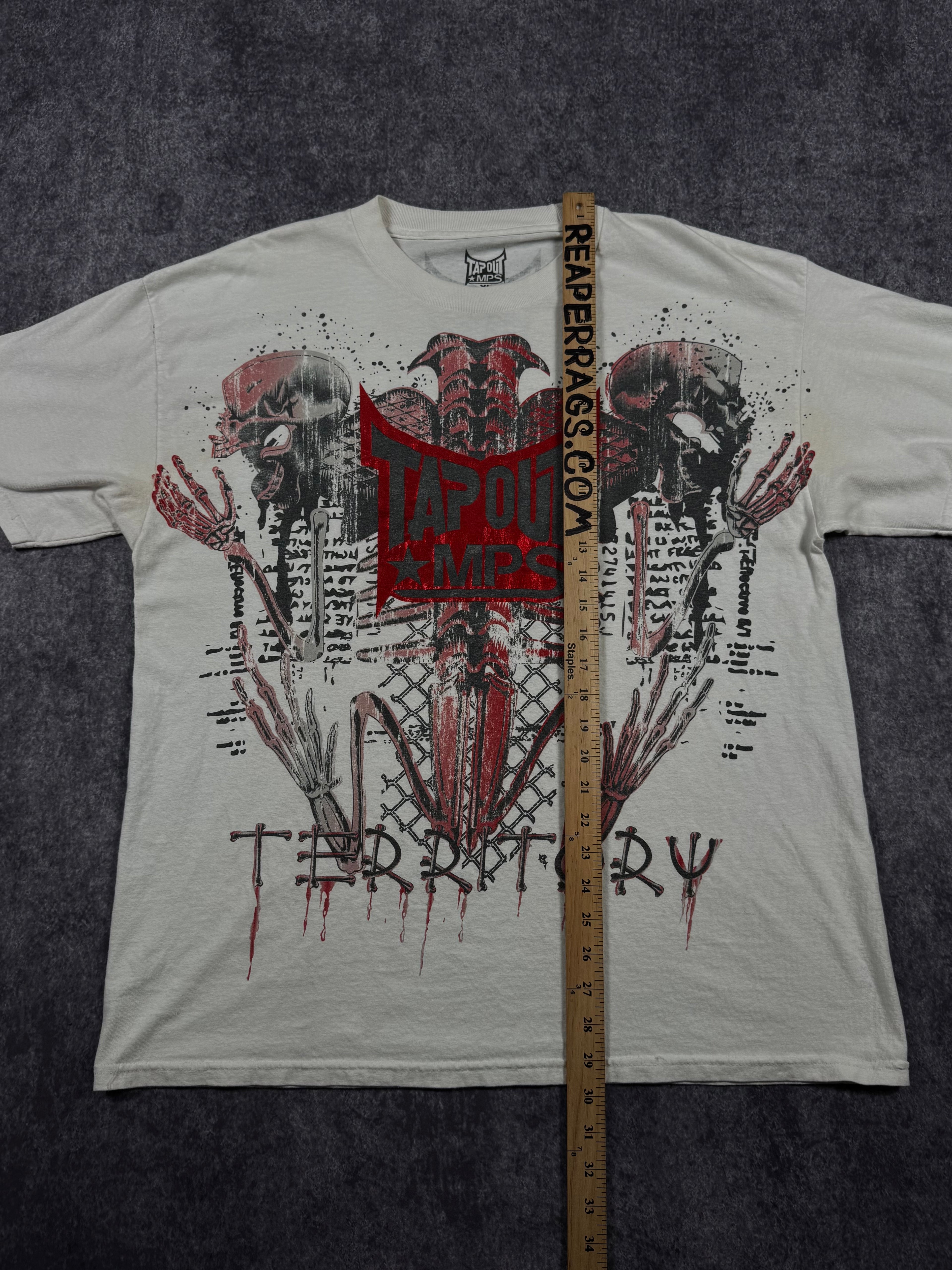 (rare) 2000s tapout chrome shirt (XL)