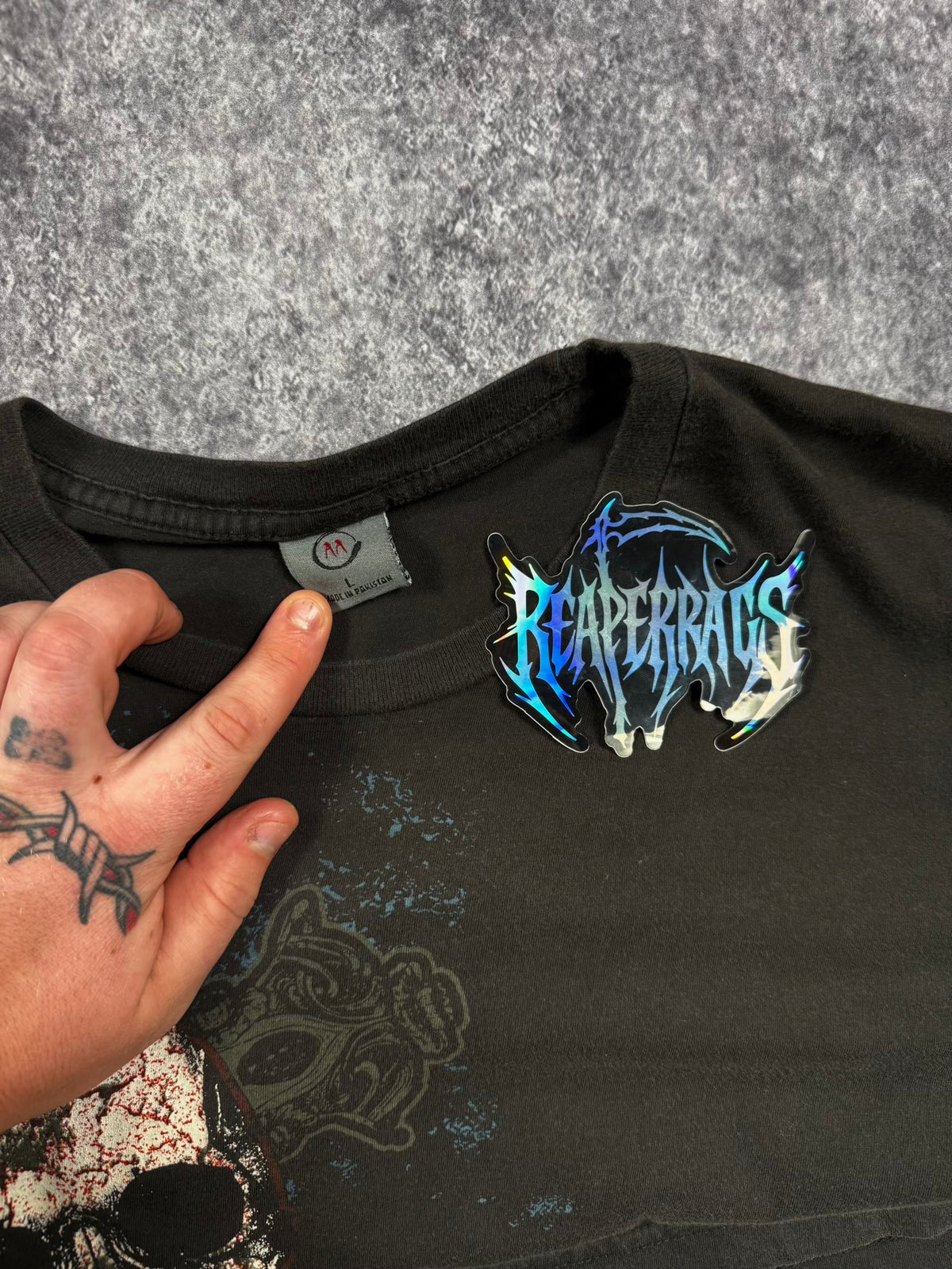 2000S SKULL SHIRT (L)