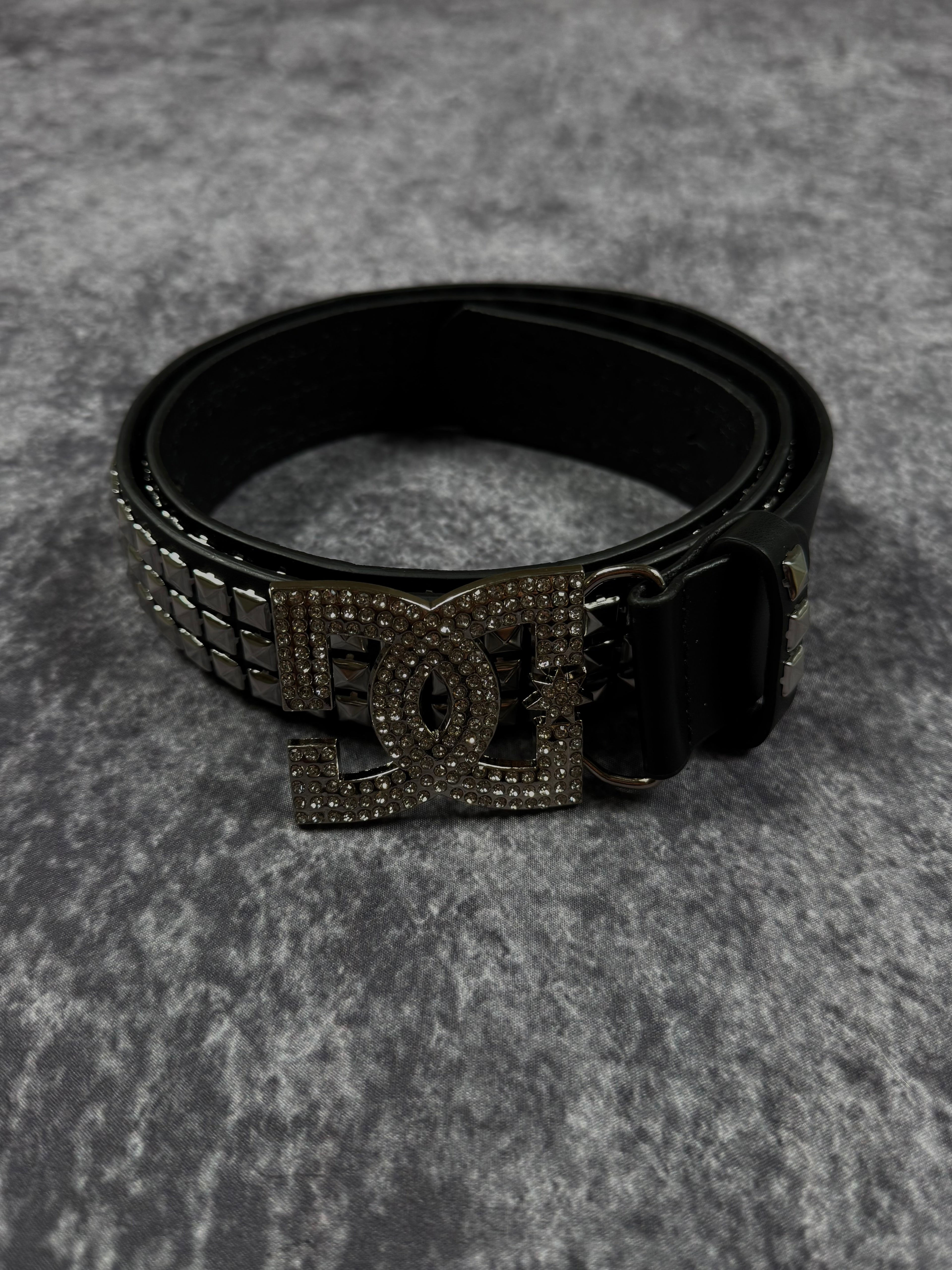 Rhinestone DC Studded Belt (belt included)