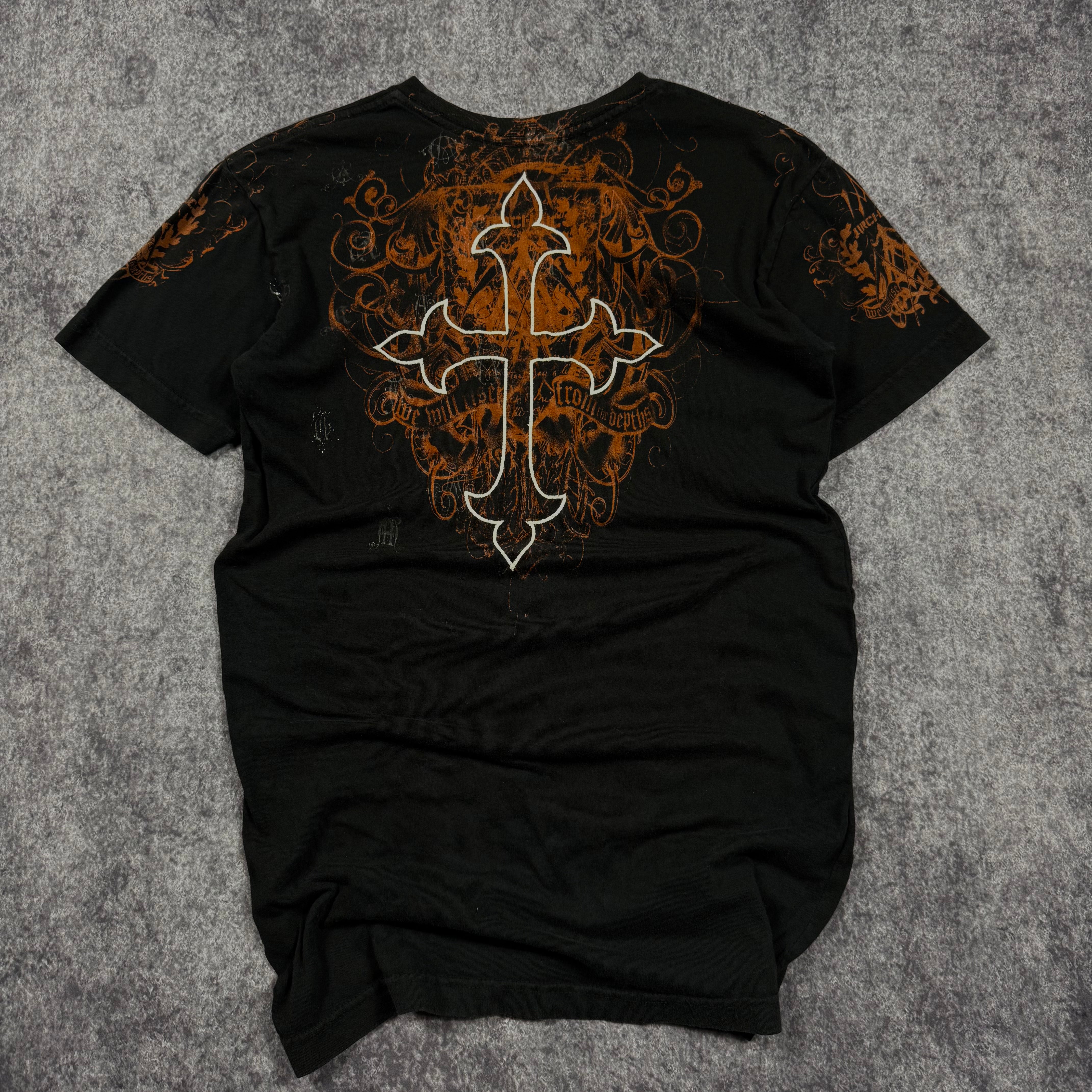 (rare) 2000s archaic embroidered shirt (XS)