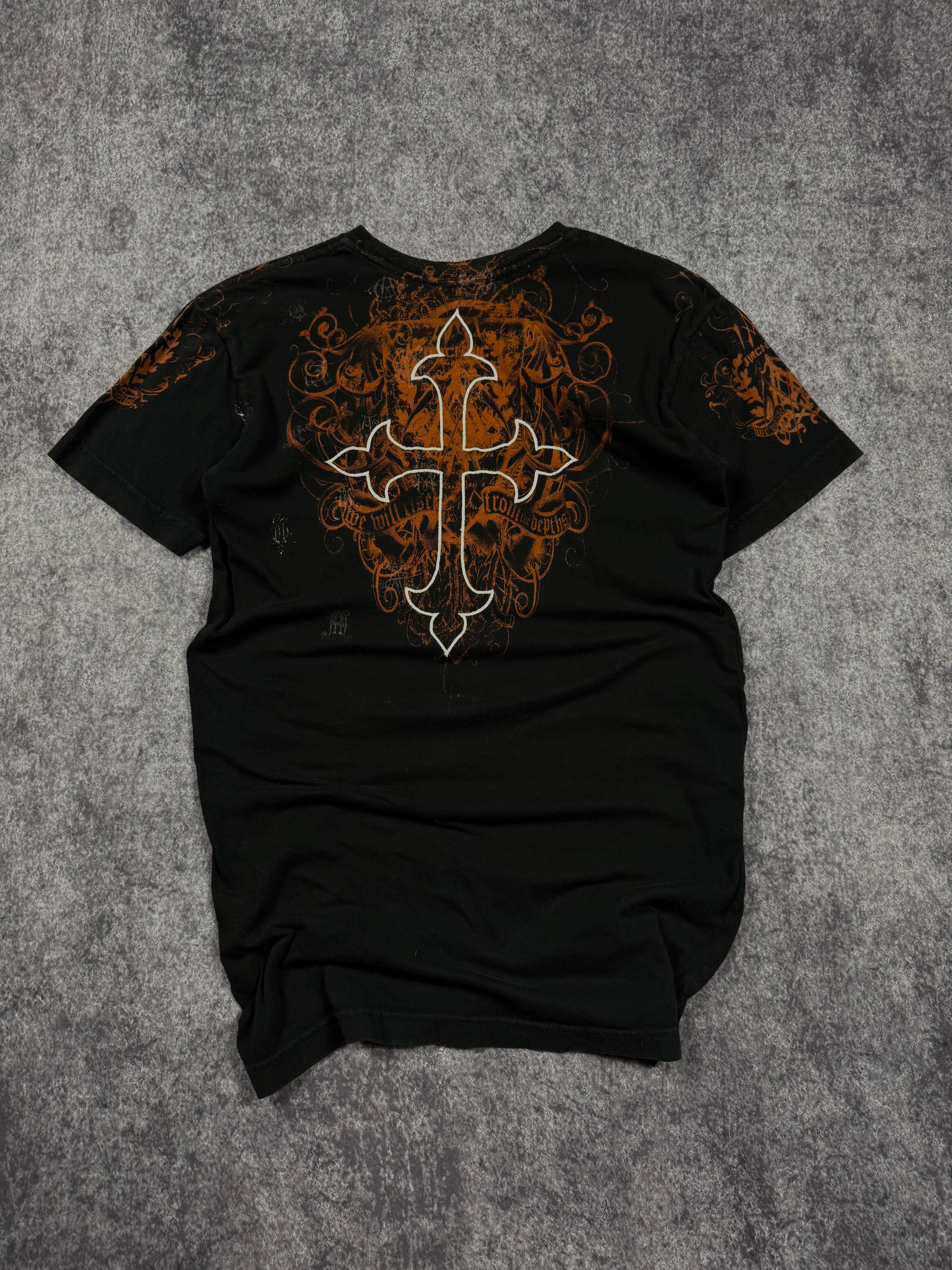 (rare) 2000s archaic embroidered shirt (XS)