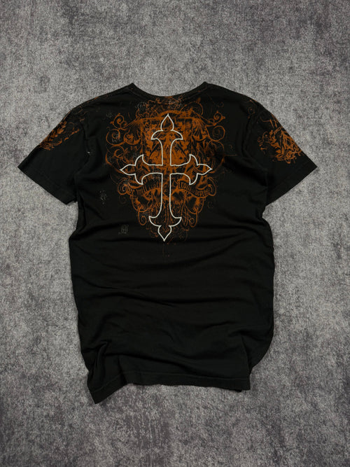 (rare) 2000s archaic embroidered shirt (XS)