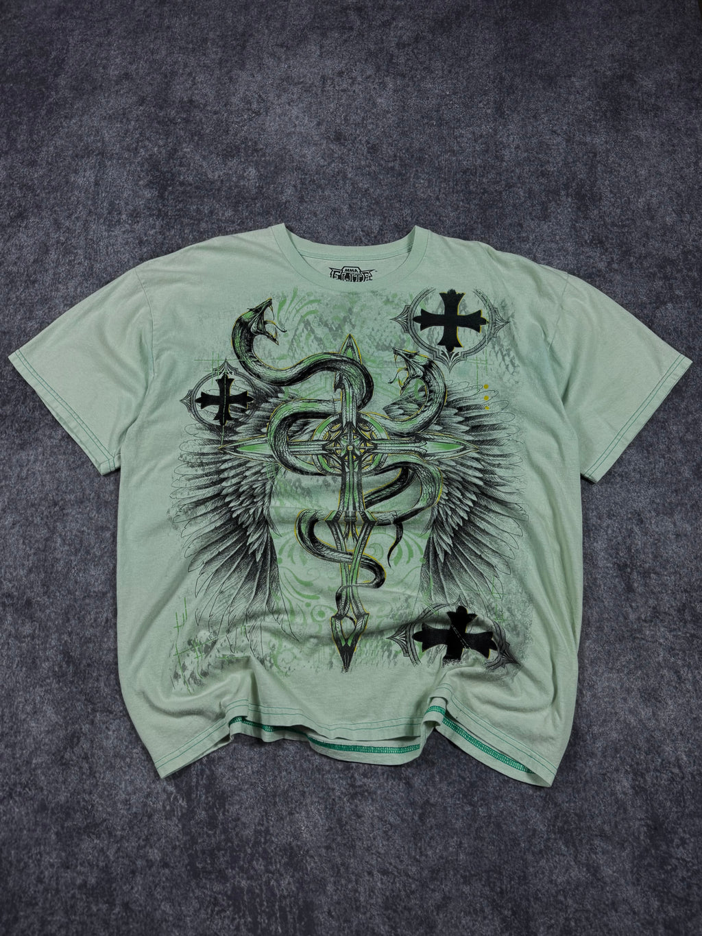 (rare) 2000s mma elite shirt (XL)