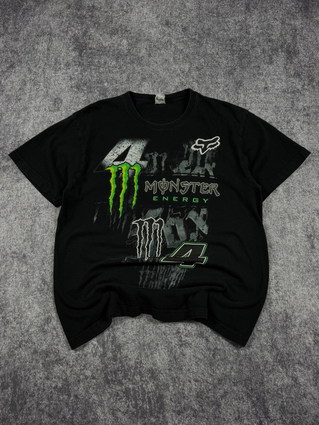 (rare) 2000s monster energy x fox racing shirt (L)