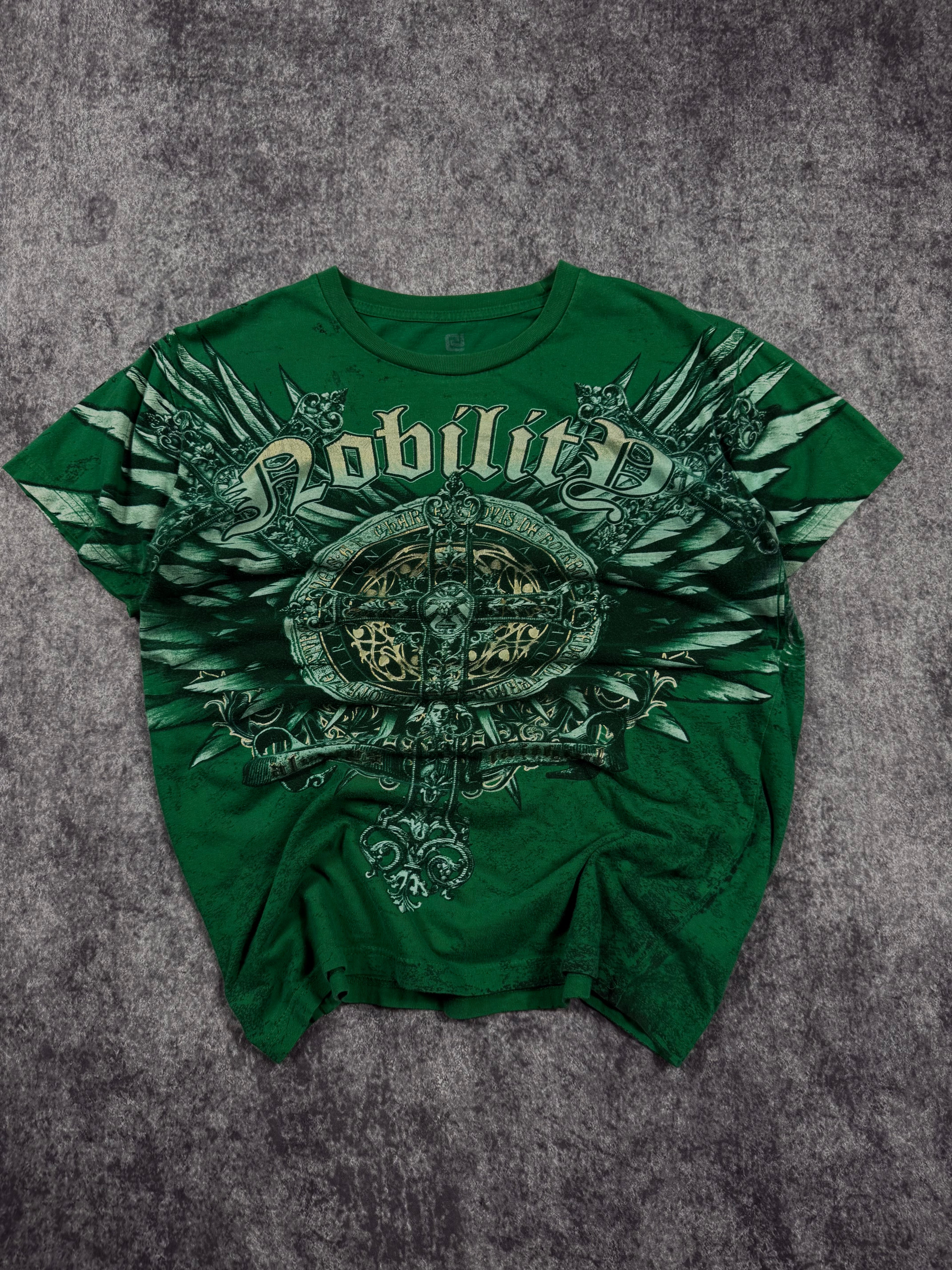 (rare) 2000s black x nobility shirt (M)