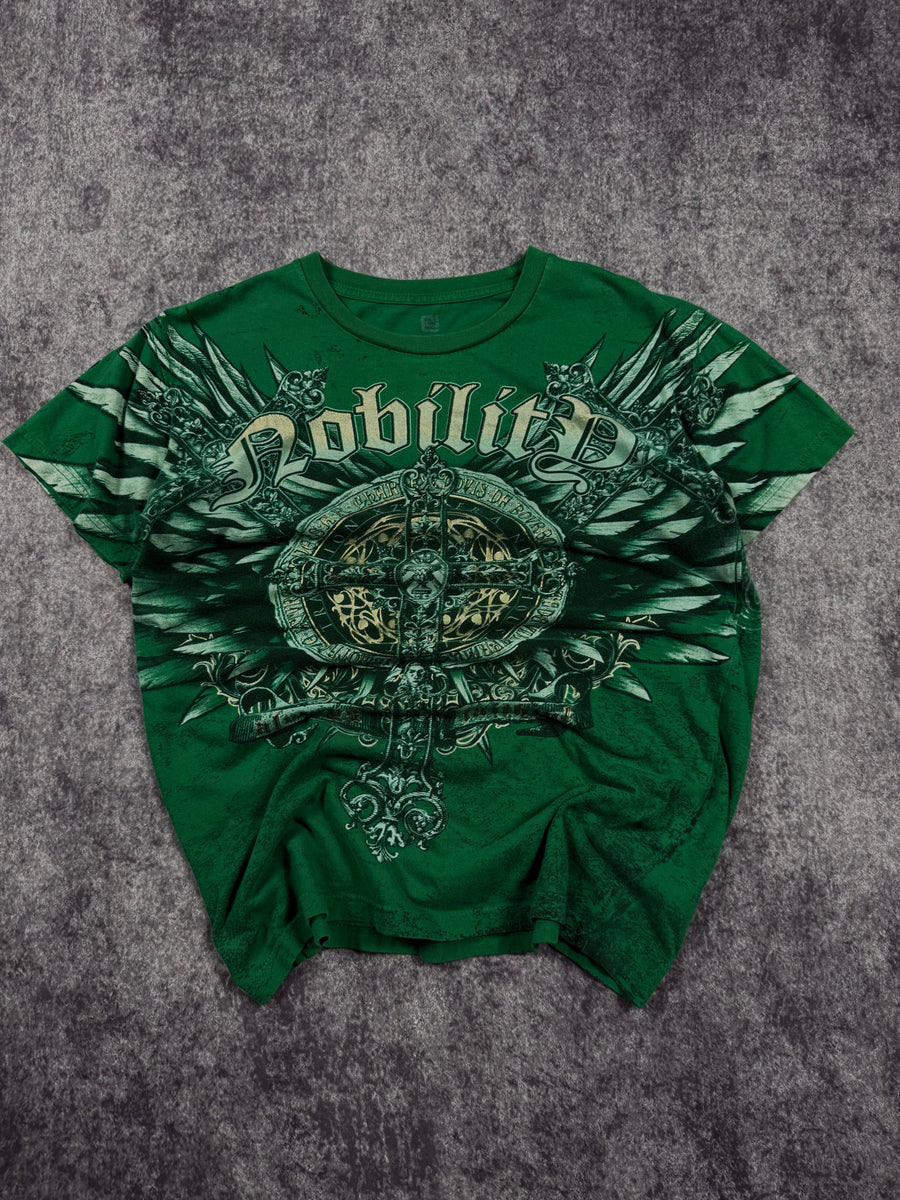 (rare) 2000s black x nobility shirt (M)
