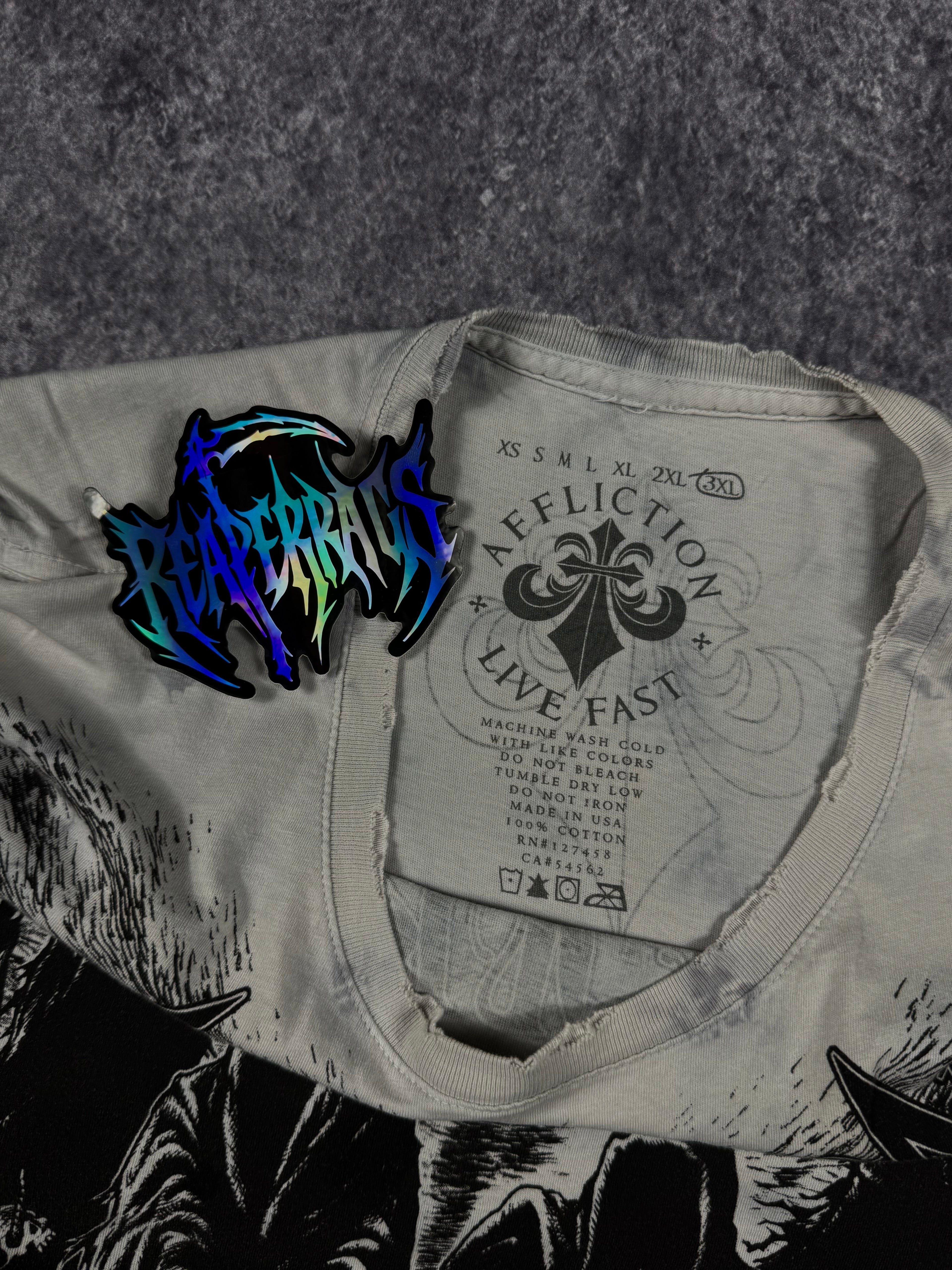 (rare) 2000s affliction shirt (XXXL)
