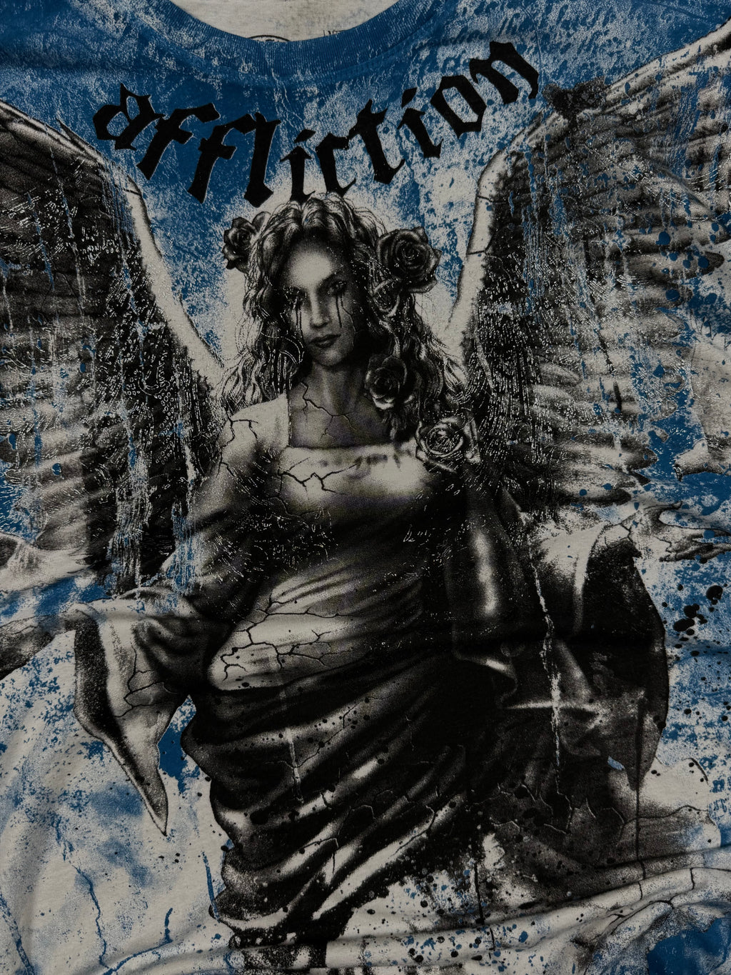 (rare) 2000s affliction chrome shirt (M)