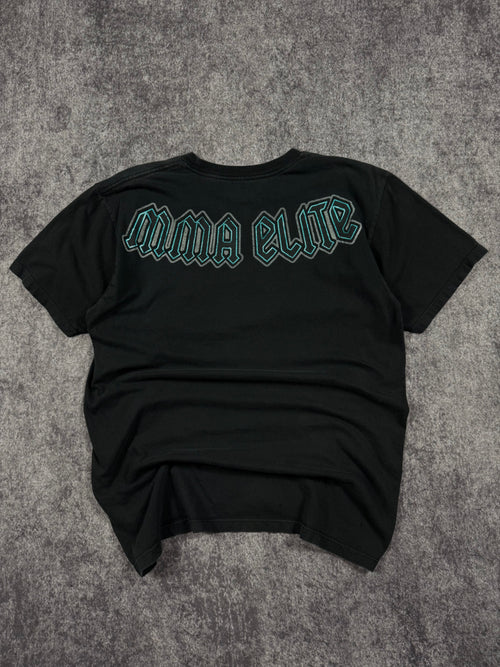 (rare) 2000s mma elite chrome shirt (S)