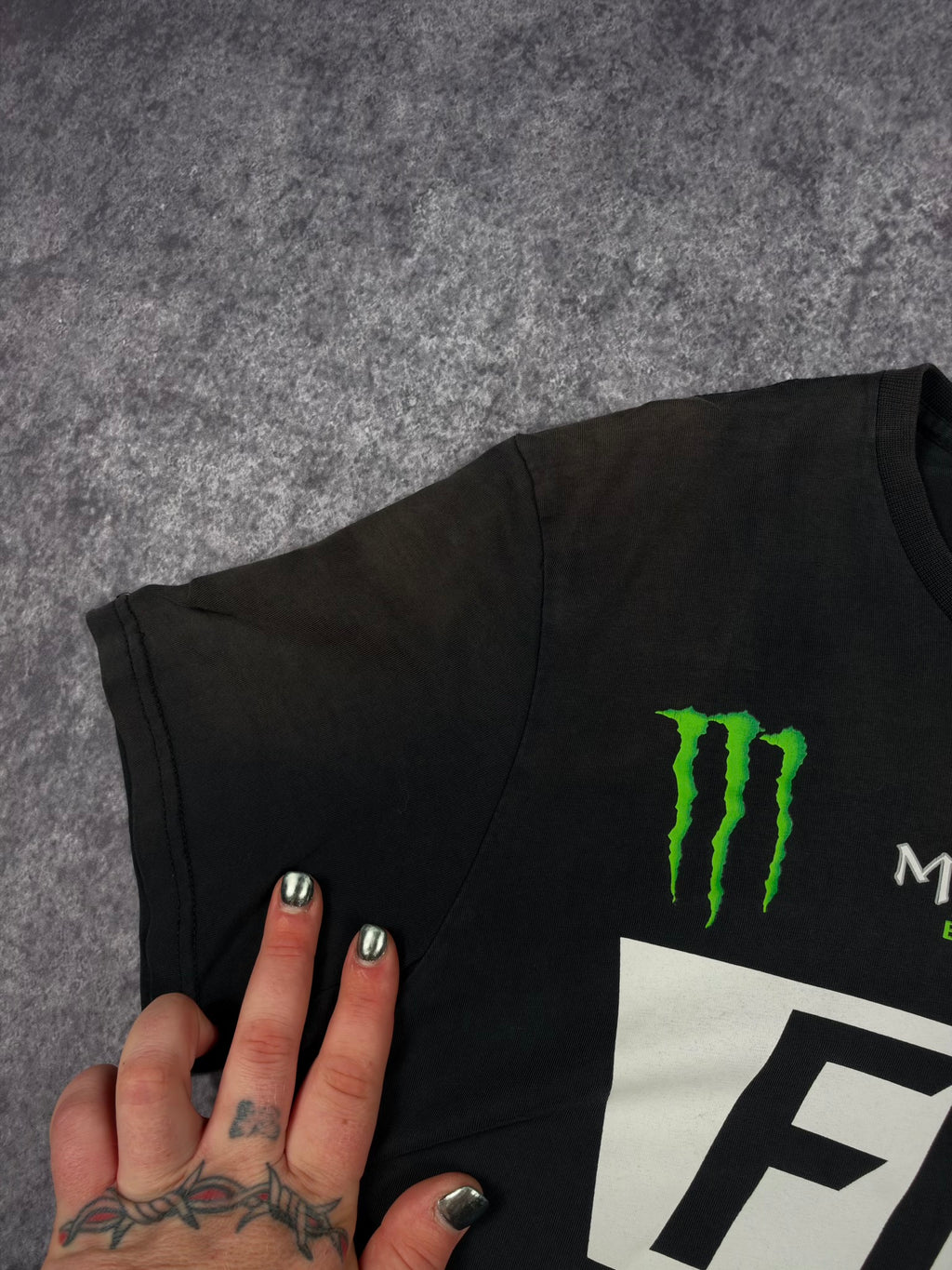 2000s FOX RACING x MONSTER ENERGY SHIRT (S)