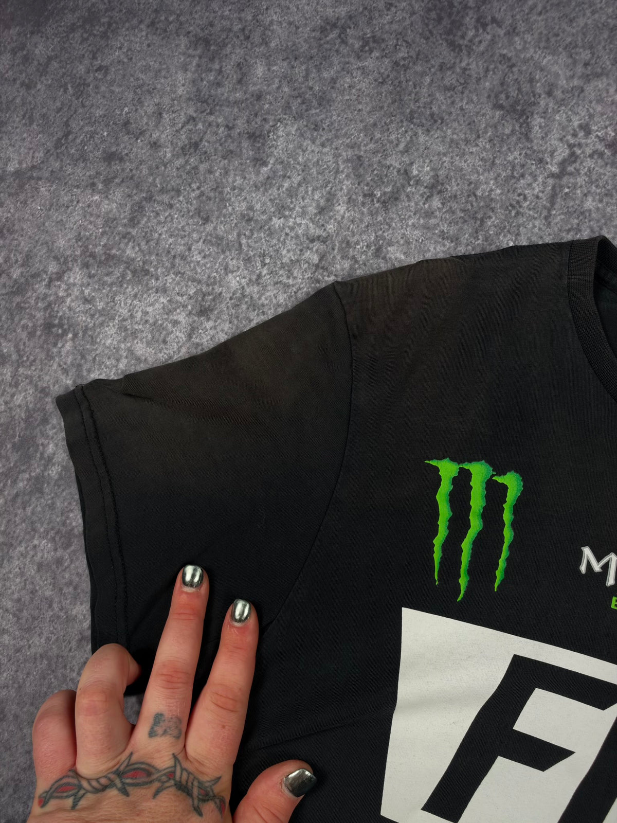 2000s FOX RACING x MONSTER ENERGY SHIRT (S)