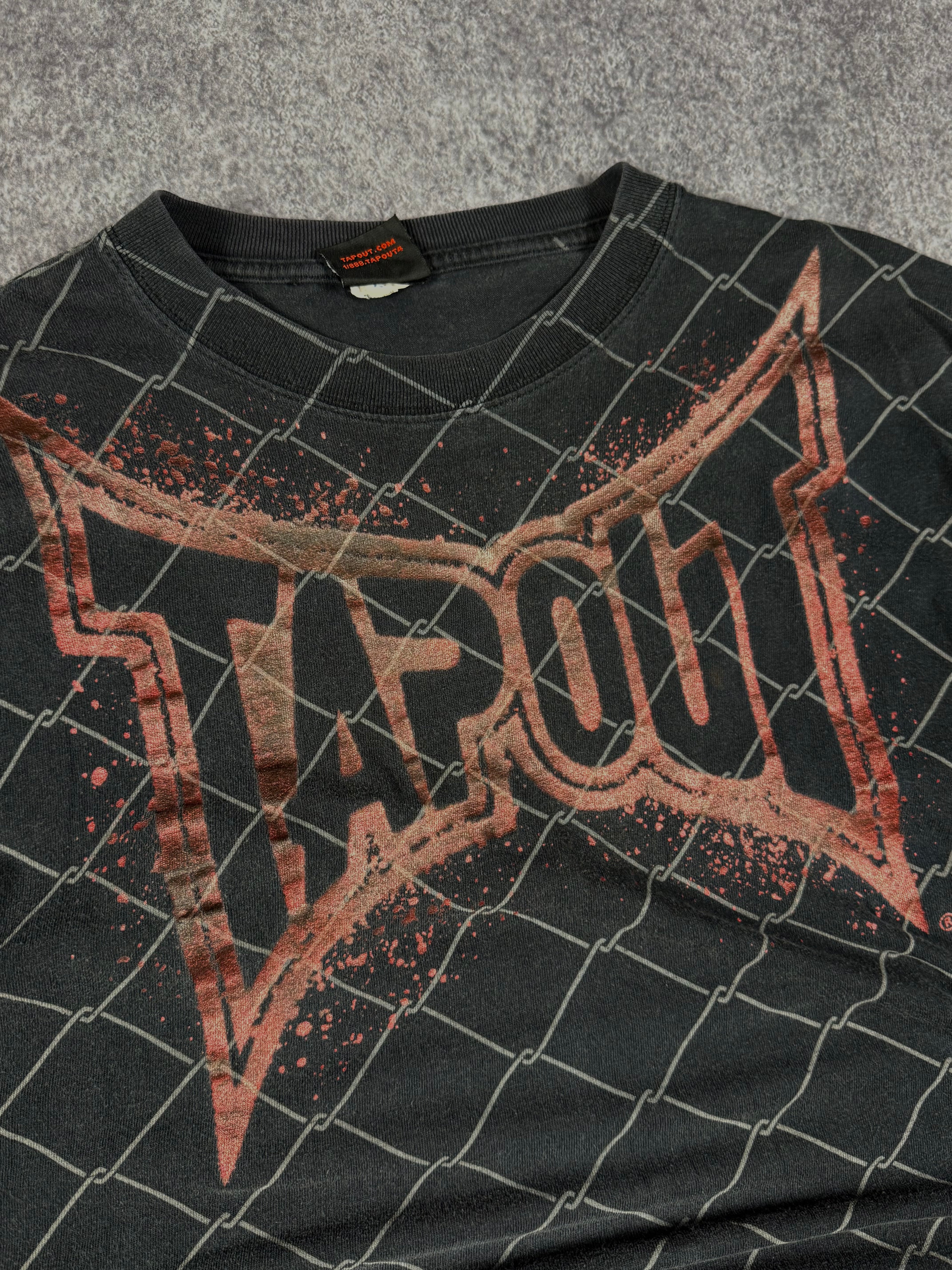 (rare) 2000s tapout chrome shirt (L)