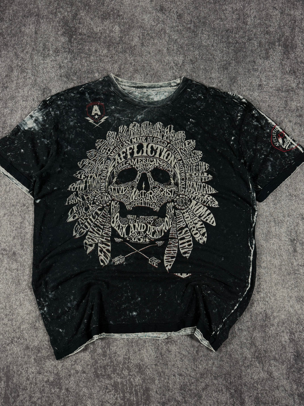 (rare) 2000s affliction reversible shirt (XL)