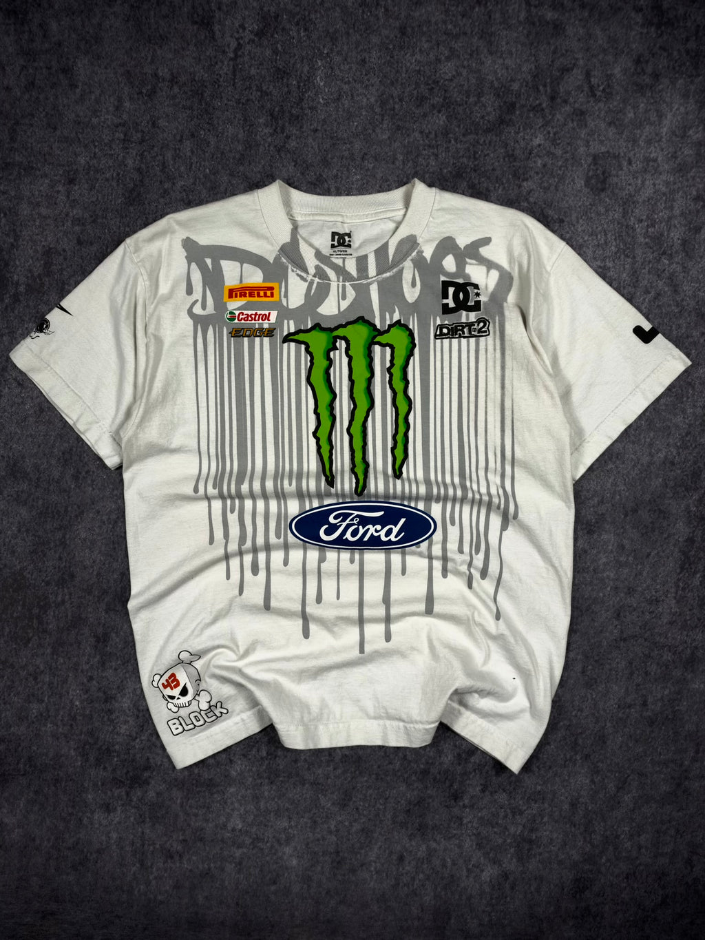 (GRAIL) 2000s DC SHOES x MONSTER ENERGY x KEN BLOCK SHIRT (S)
