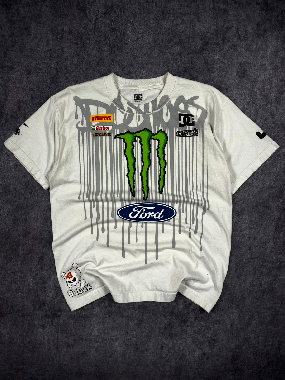 (GRAIL) 2000s DC SHOES x MONSTER ENERGY x KEN BLOCK SHIRT (S)
