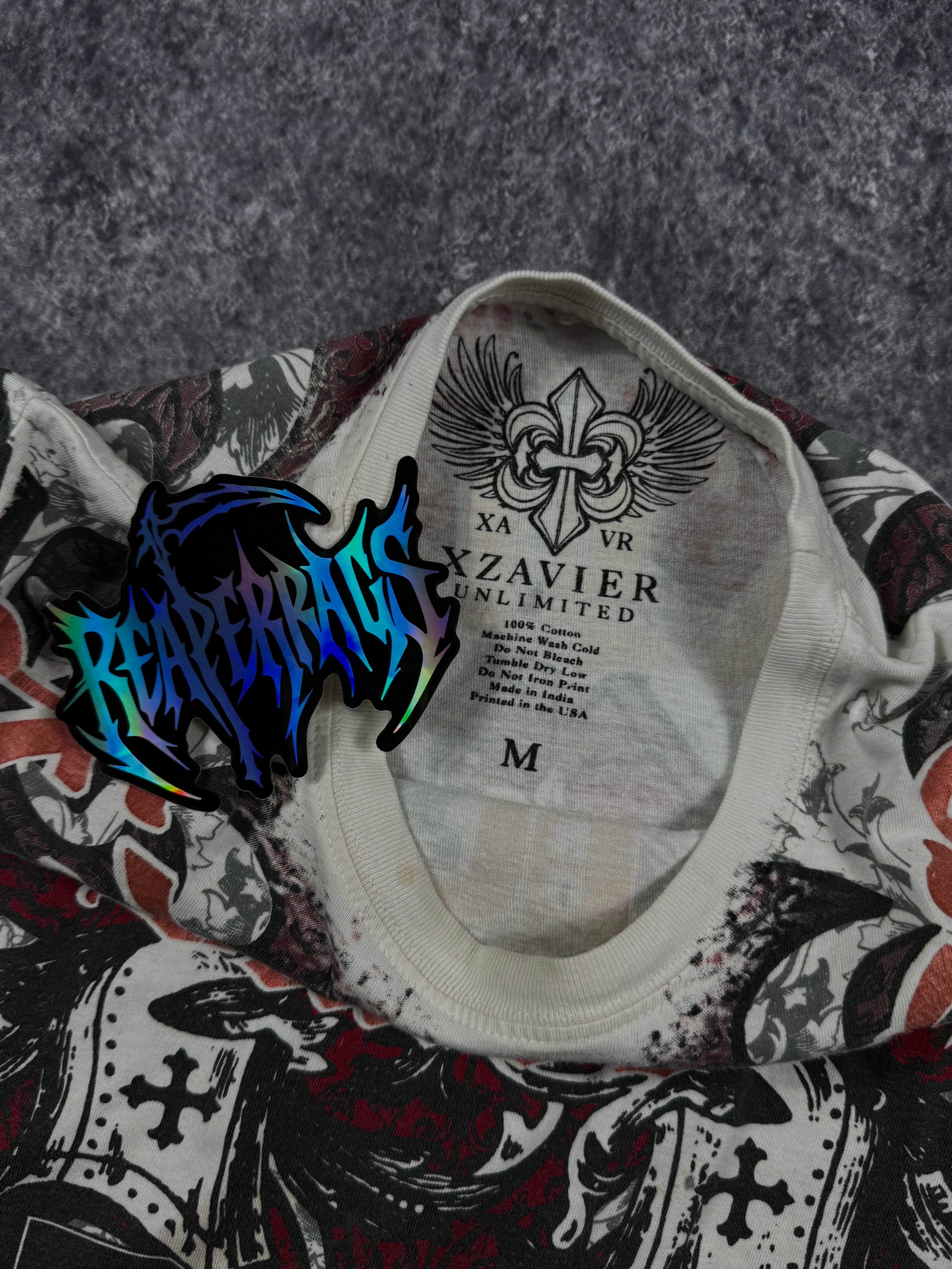 (rare) 2000s xzavier chrome shirt (M)