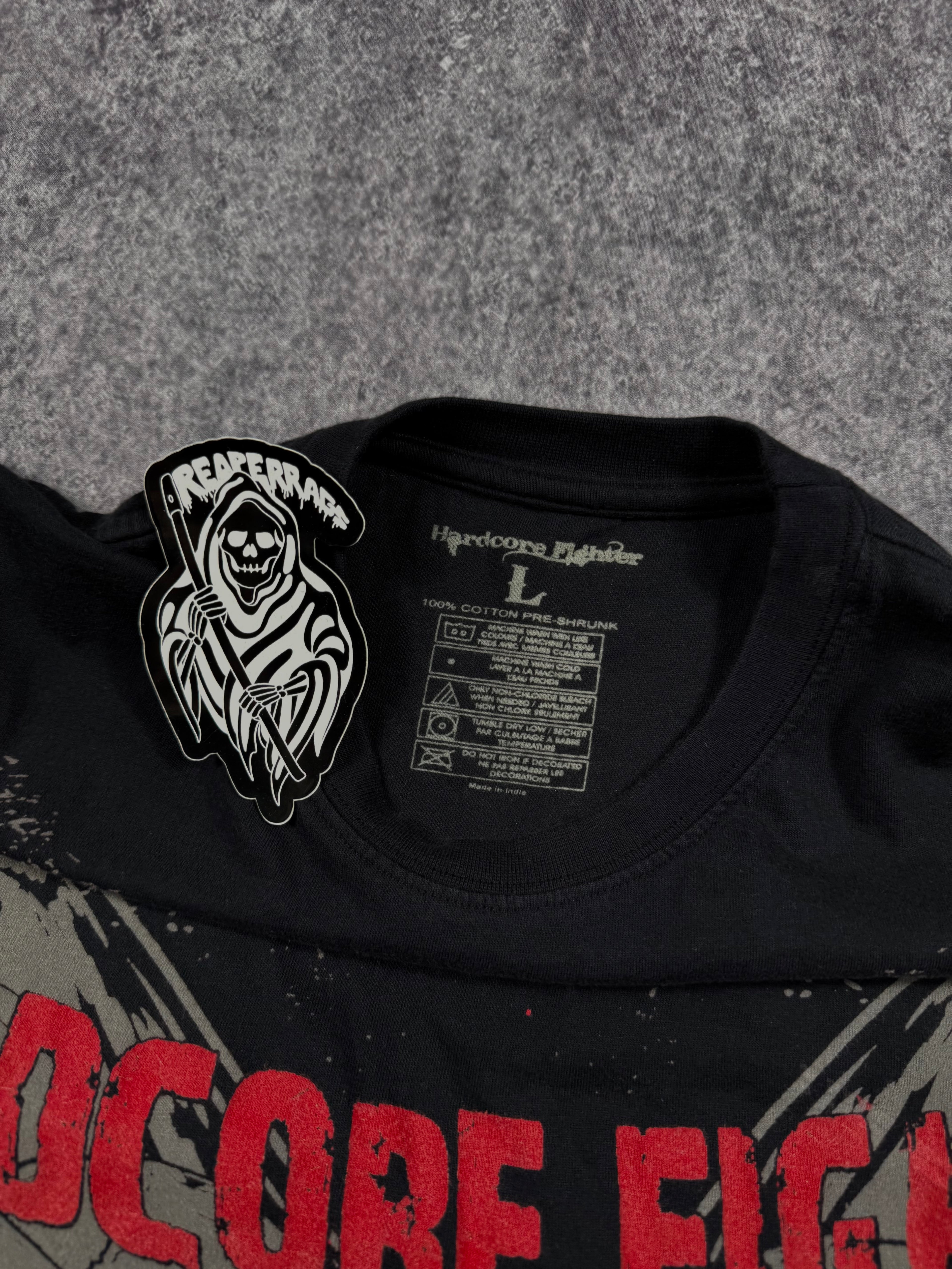 (rare) 2000s hardcore fighter shirt (L)