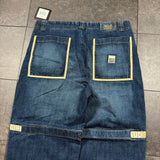 (RARE) DEADSTOCK 2000S MARITHÉ + FRANÇOIS GIRBAUD STRAP JEANS (40x32)