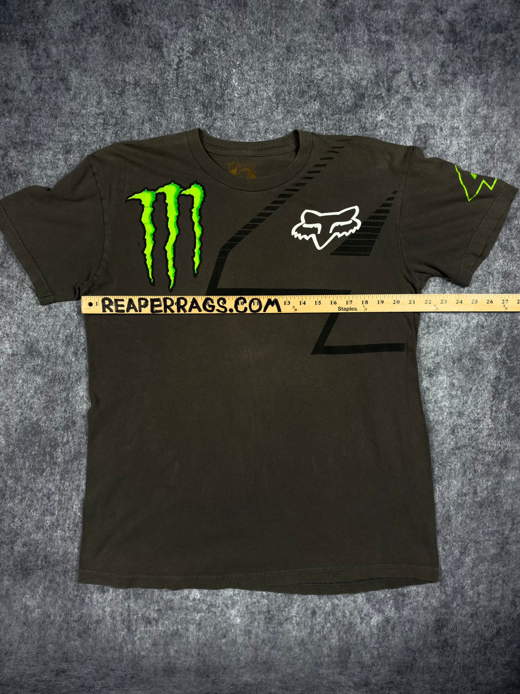 2000s MONSTER ENERGY x FOX RACING SHIRT (L)