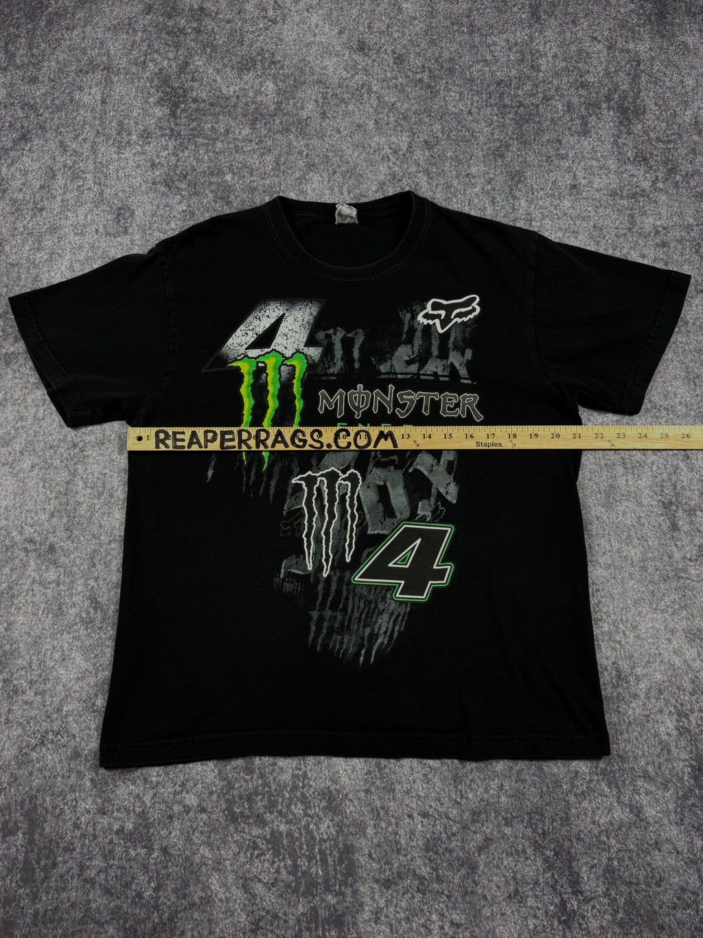 (rare) 2000s monster energy x fox racing shirt (L)