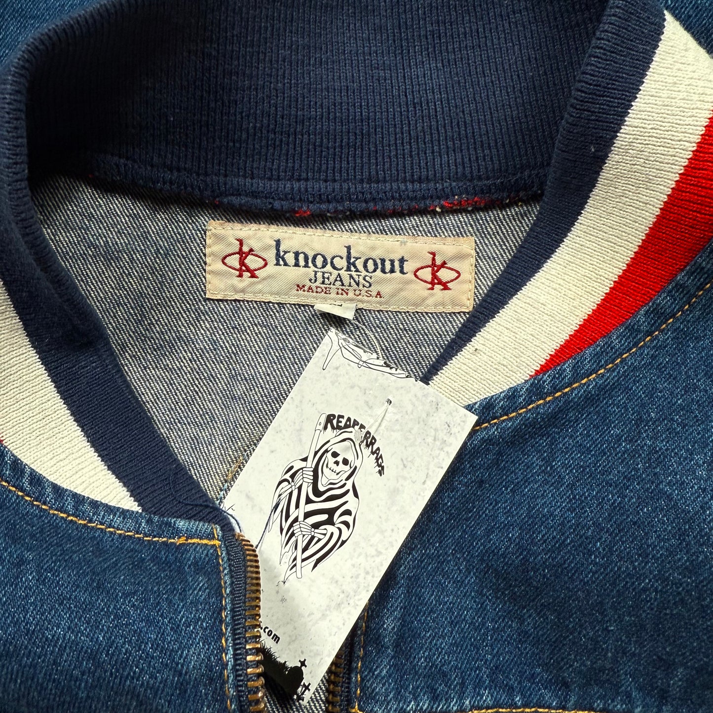 Y2K Knockout Jeans Denim Shirt (XXL)