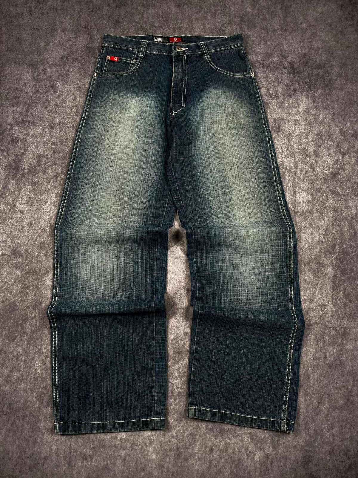 (GRAIL) 2000s SOUTHPOLE RED TAB JEANS (30x30)