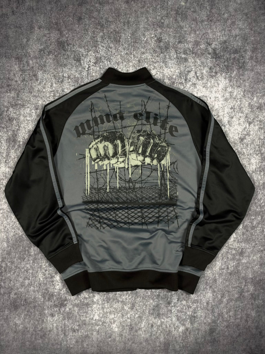 (RARE) 2000s MMA ELITE ATHLETIC ZIP UP JACKET (M)
