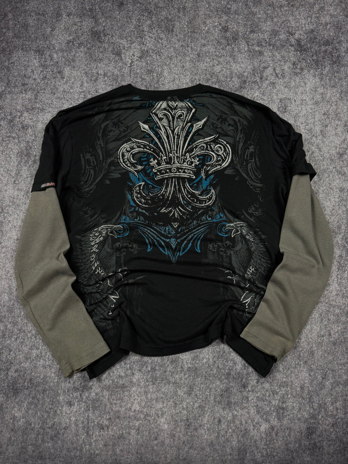 (rare) 2000s mma elite layered shirt (XXL)