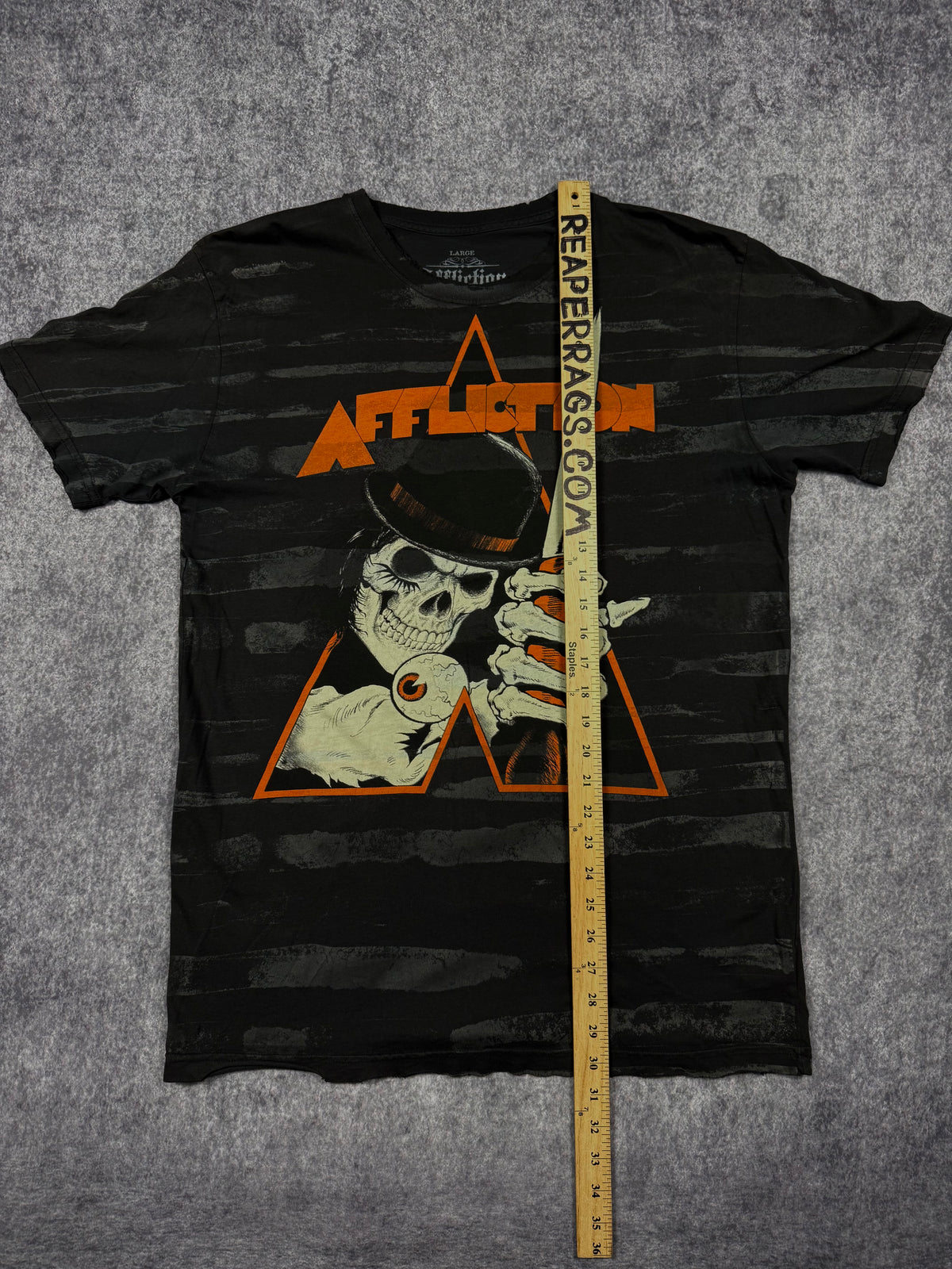 (rare) 2000s affliction x the adicts shirt (L)