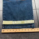 (RARE) DEADSTOCK 2000S MARITHÉ + FRANÇOIS GIRBAUD STRAP JEANS (40x32)