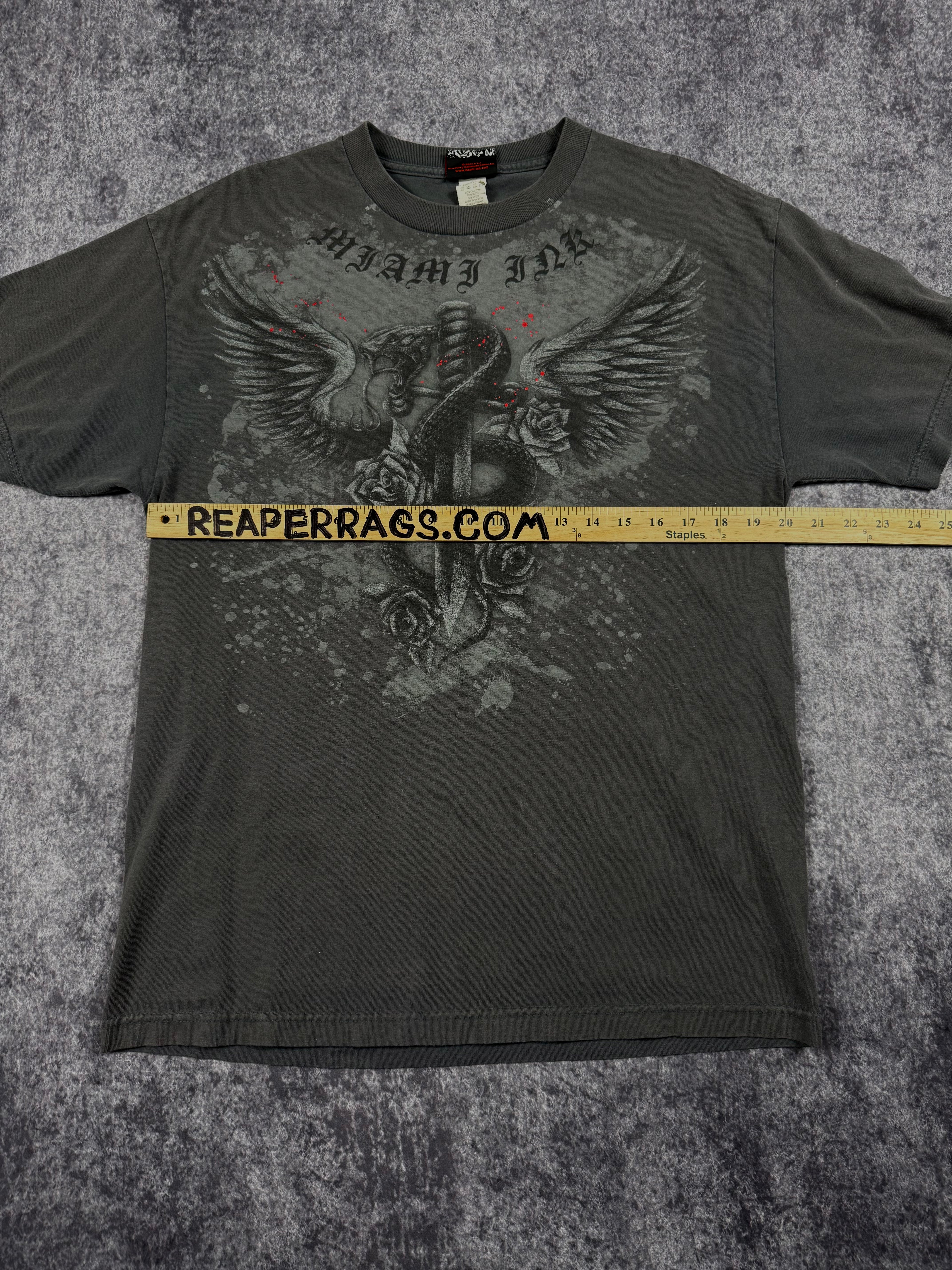 (rare) 2000s miami ink shirt (M)