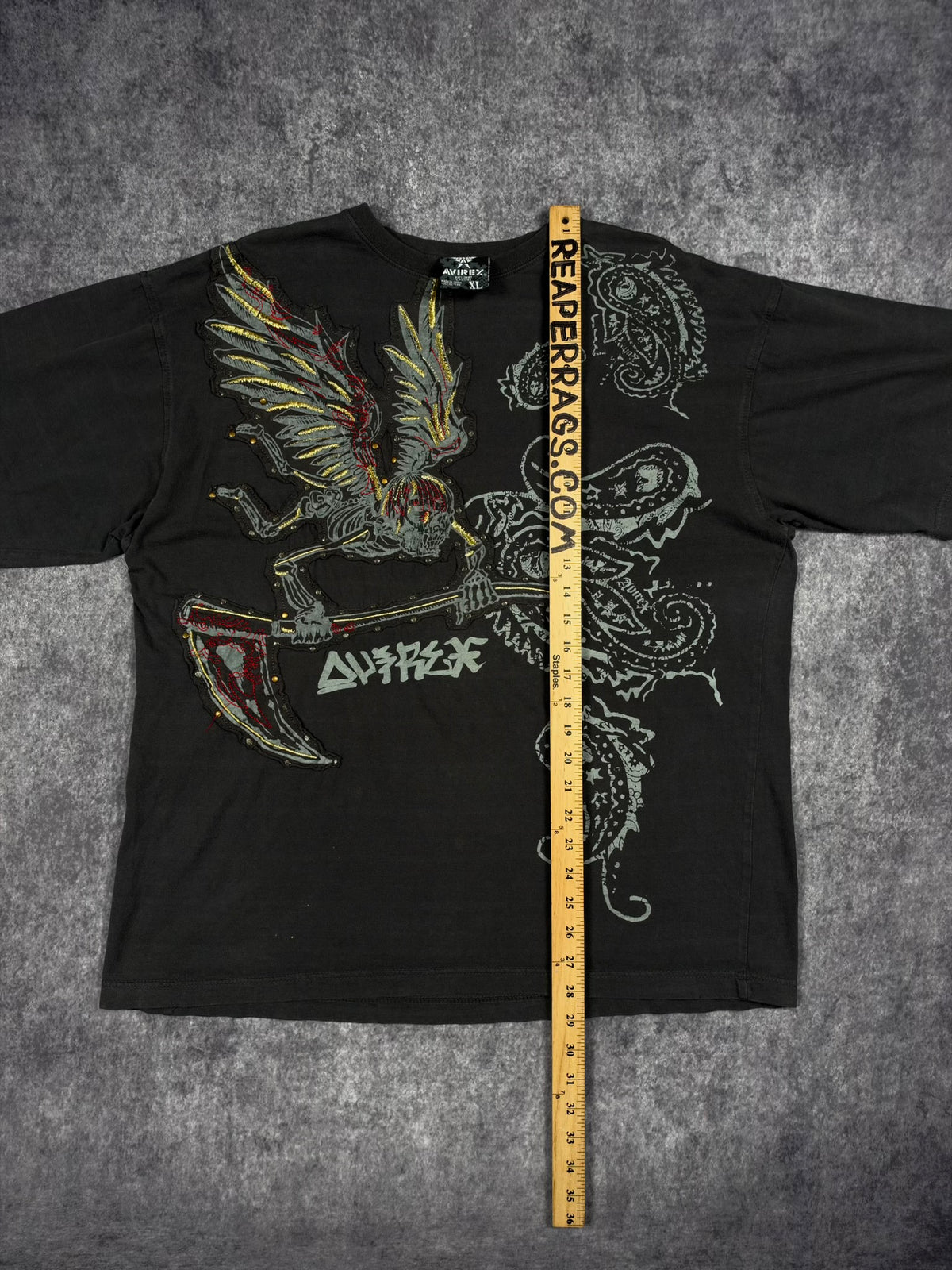 (RARE) 2000s EMBROIDERED AVIREX SHIRT (XL)