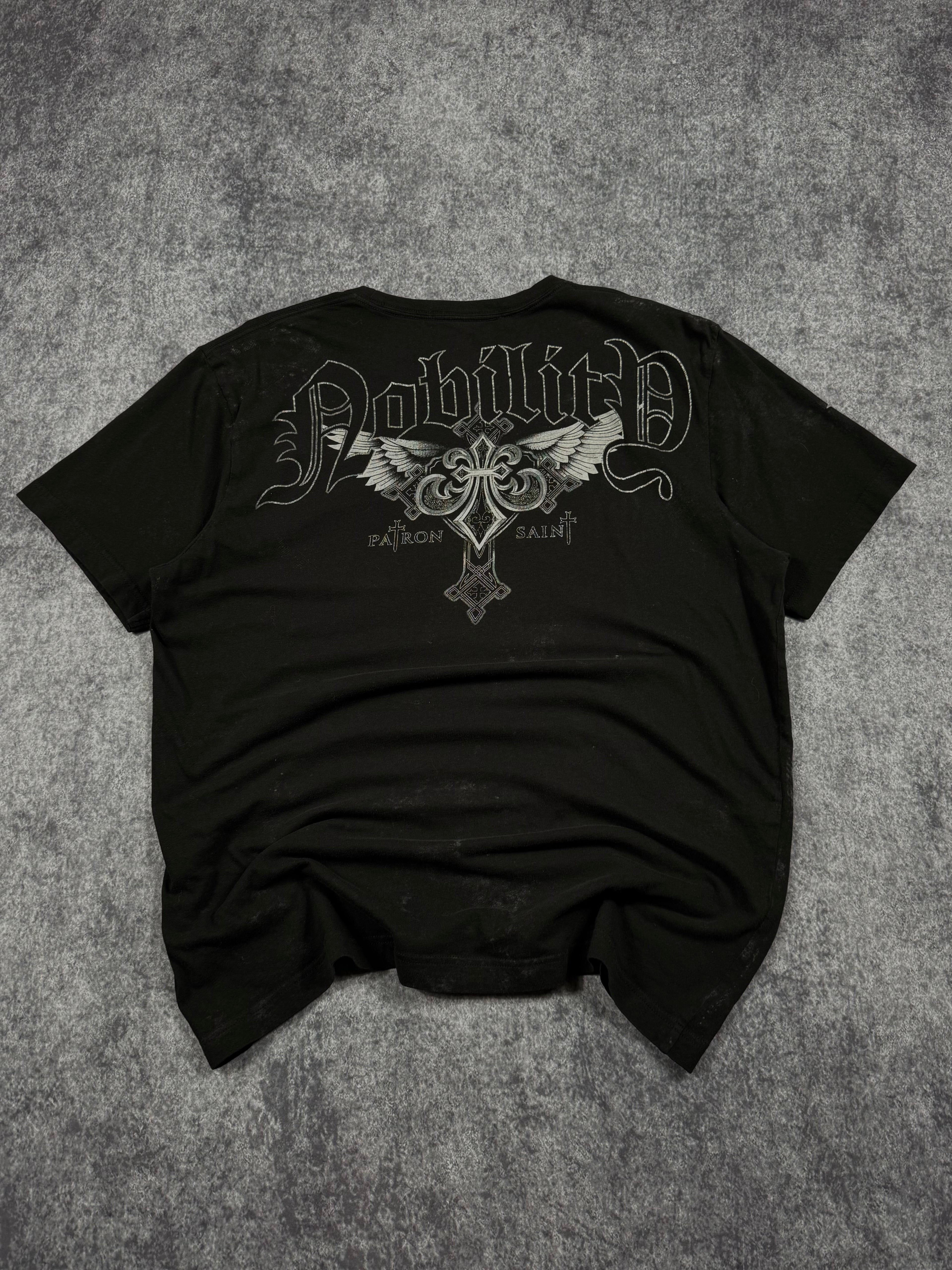 (rare) 2000s black x nobility shirt (L)