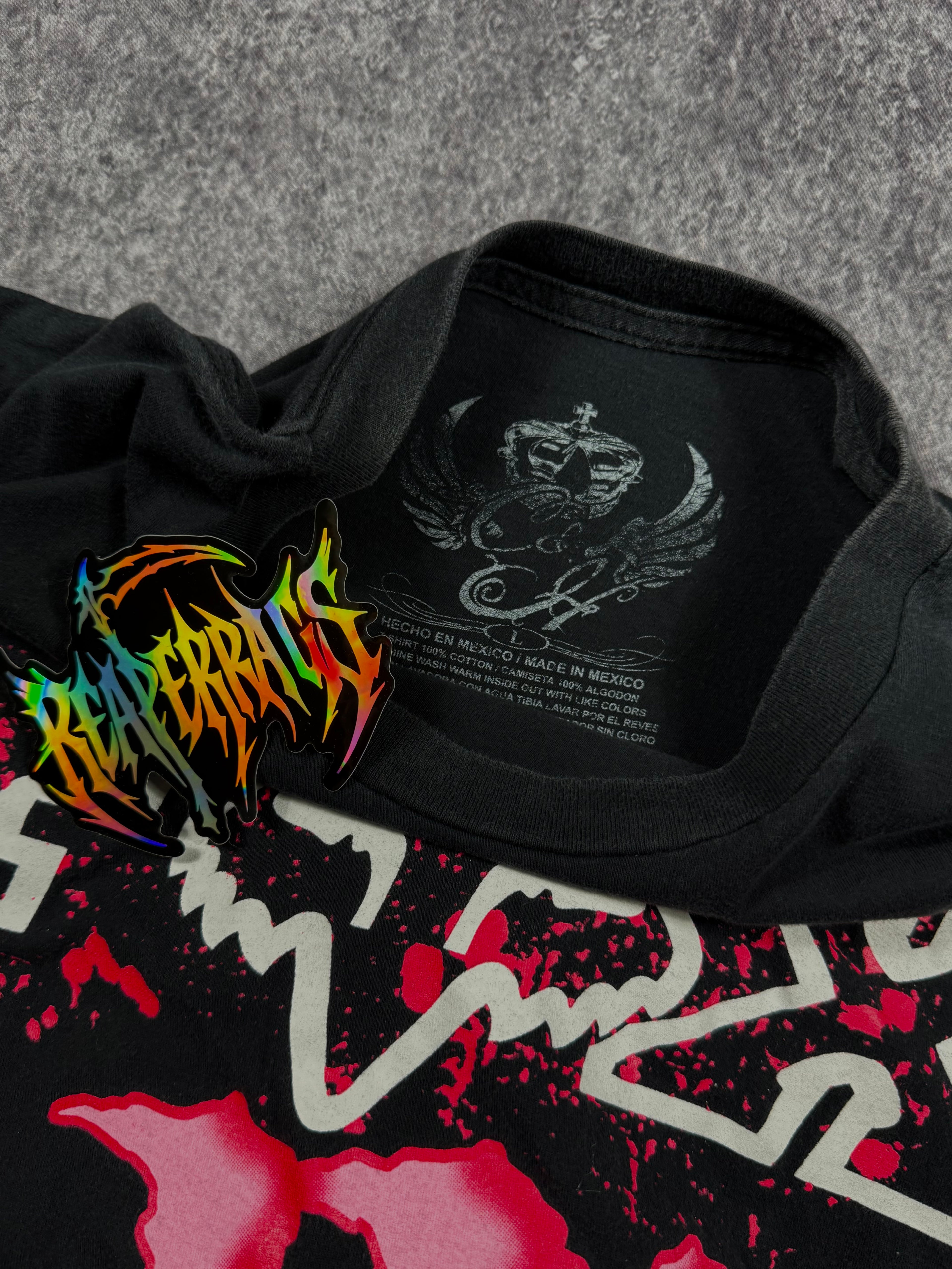 (rare) 2000s monster energy x fox racing shirt (L)