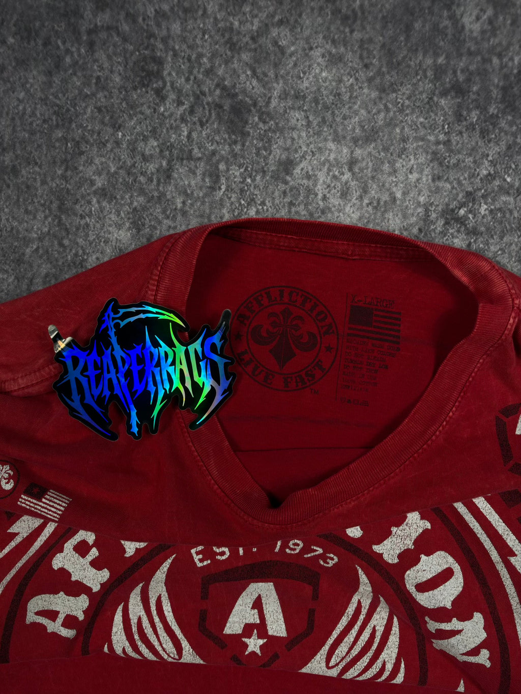 2000s AFFLICTION SHIRT (XL)