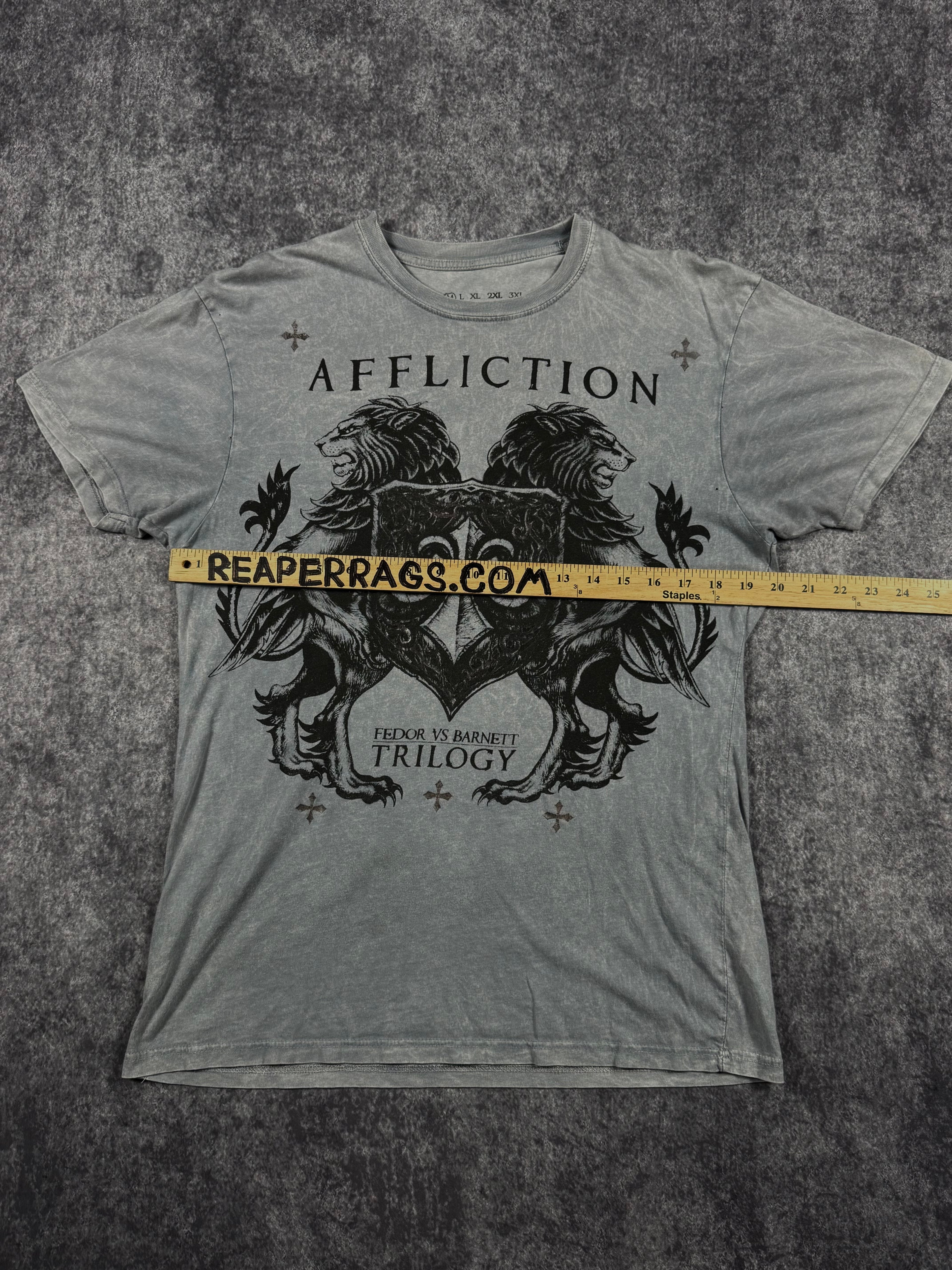(rare) 2000s affliction x fedor shirt (M)