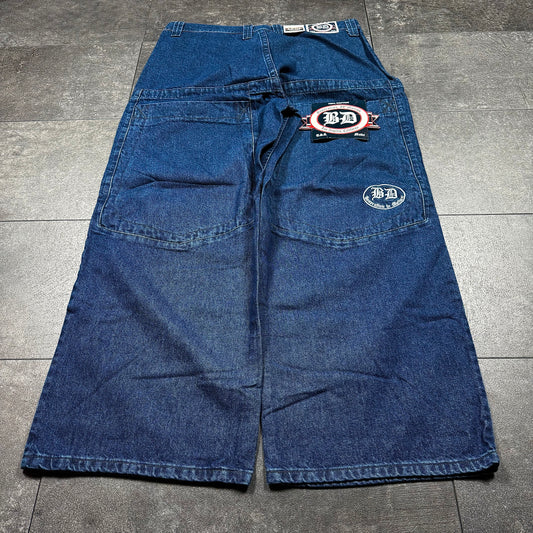 Y2K JNCO Style BD County Baggy Wide Leg Jeans (40x32)