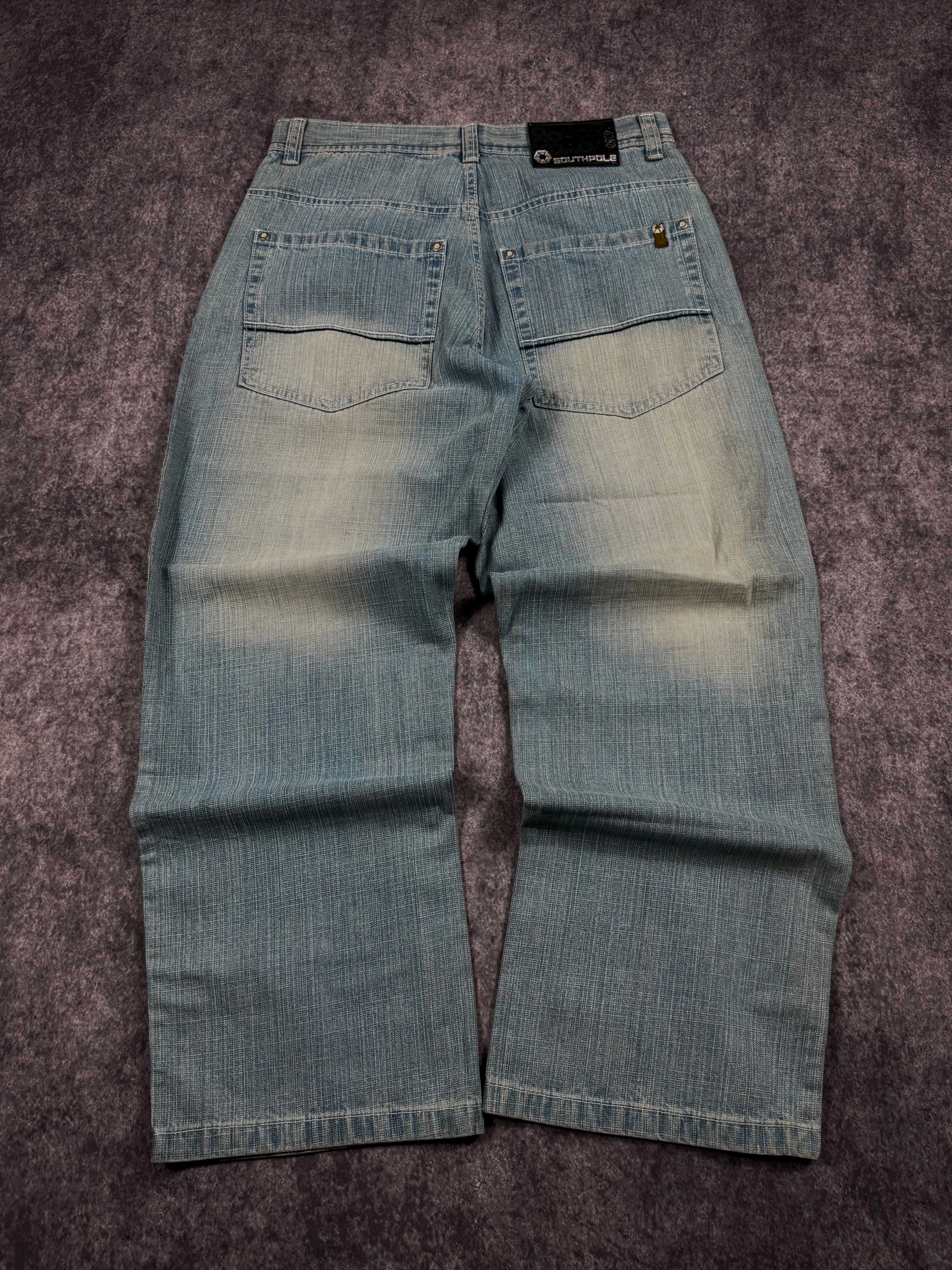 (rare) 2000s southpole brown tab jeans (32x29)