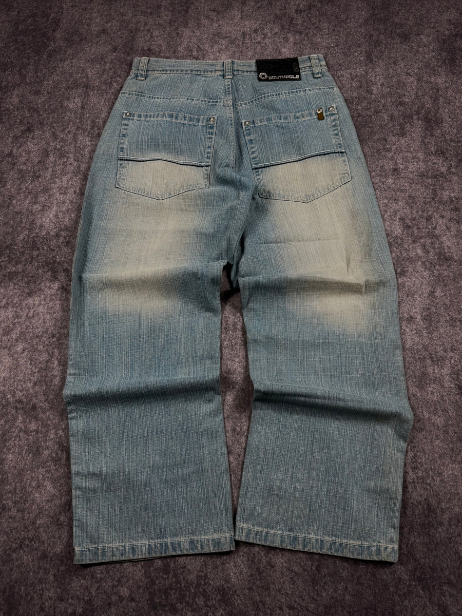 (rare) 2000s southpole brown tab jeans (32x29)