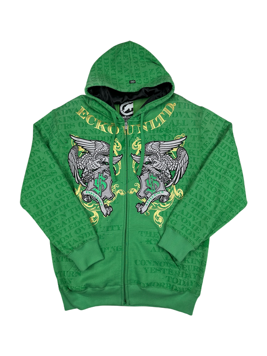 Ecko Unltd. Embroidered Zip-Up Hoodie (L)