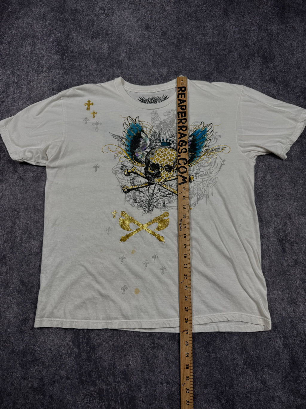 2000s hybrid chrome shirt (L)